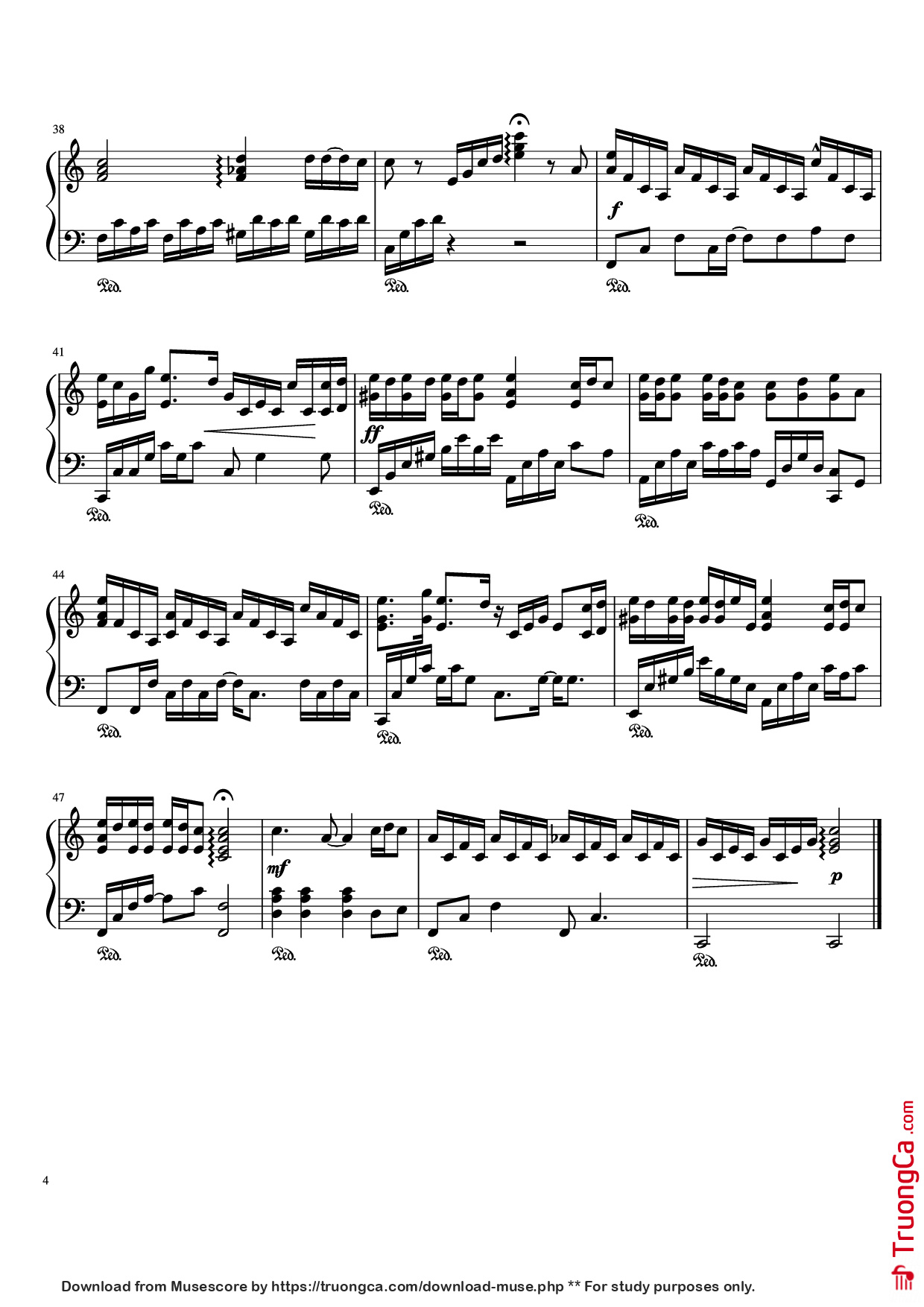 Page 4 of Sheet music PDF Piano If You - BigBang Piano - G-Dragon Arr. By Ana Romo