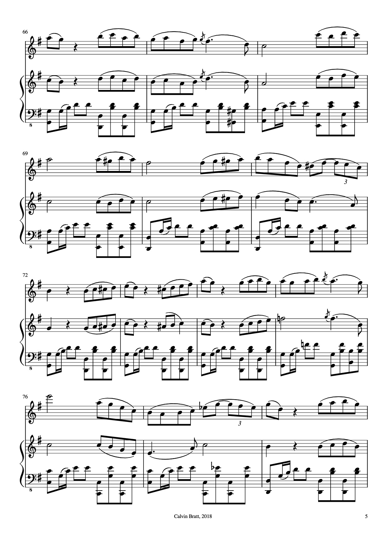 Page 5 of Sheet music PDF Piano Por Una Cabeza Piano - Arr.: Irina Lazaryeva Transc/Edit.: Calvin Bratt