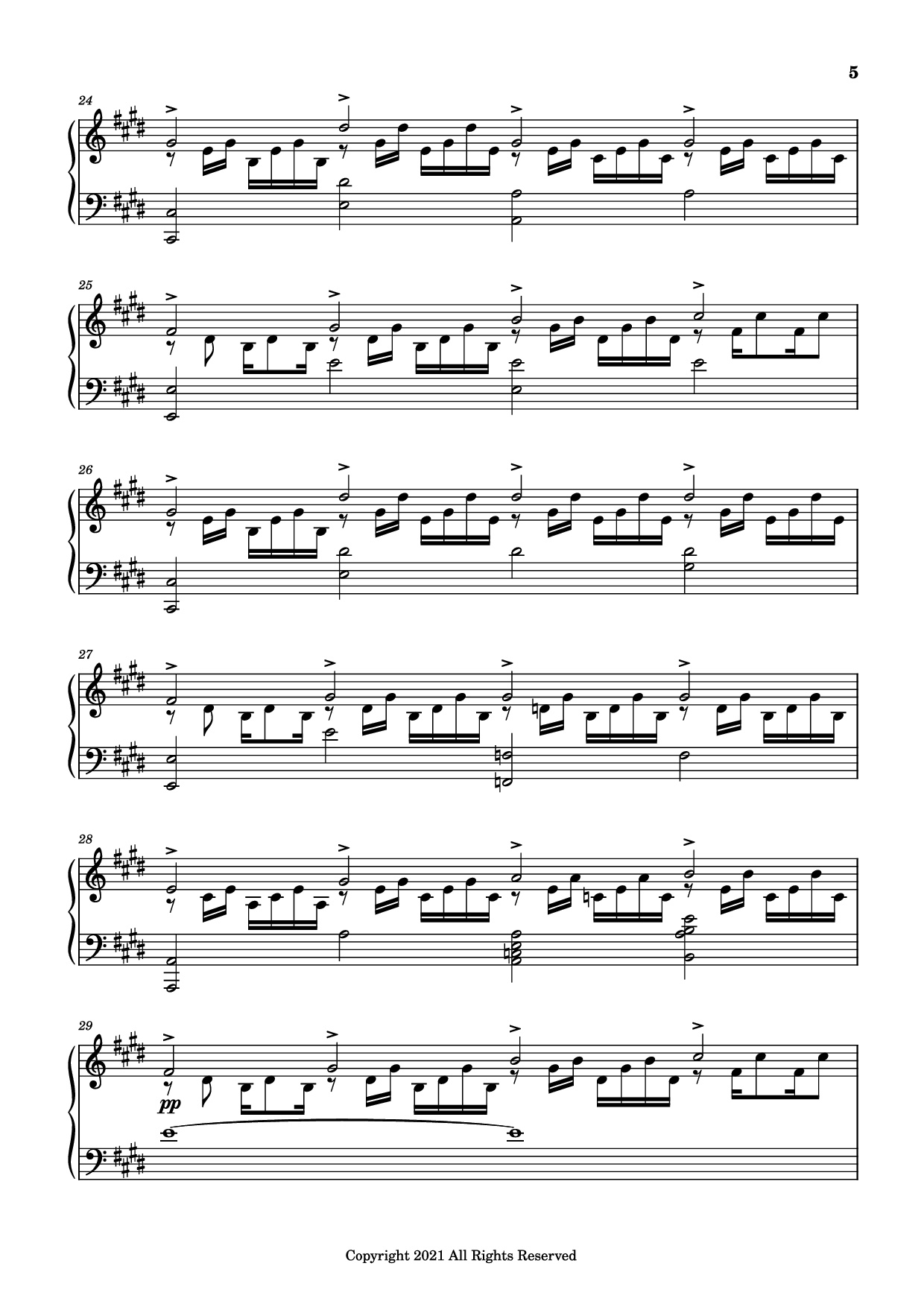 Page 5 of Sheet music PDF Piano good days Piano - Sza - transcribed by yash salvi