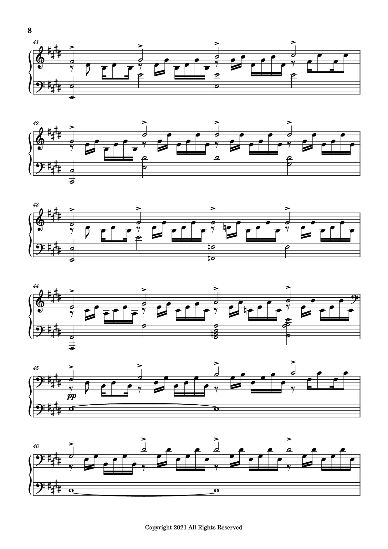 Page 8 of Sheet music PDF Piano good days Piano - Sza - transcribed by yash salvi