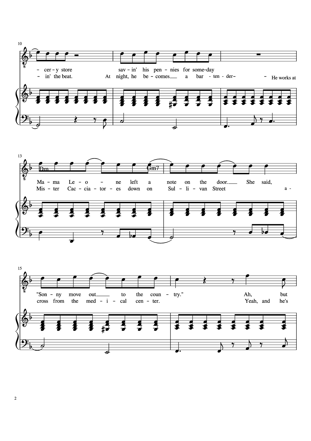 Page 2 of Sheet music PDF Piano Movin