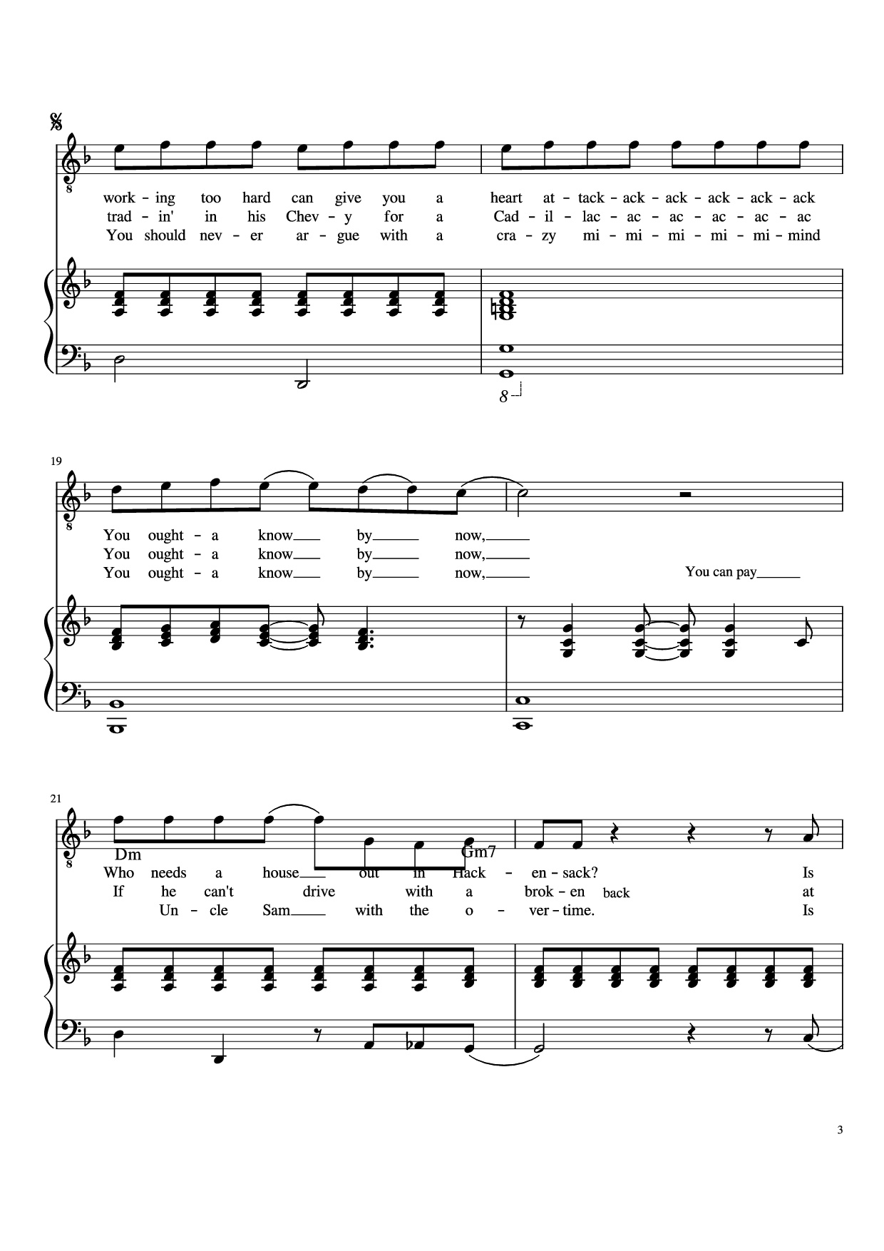 Page 3 of Sheet music PDF Piano Movin
