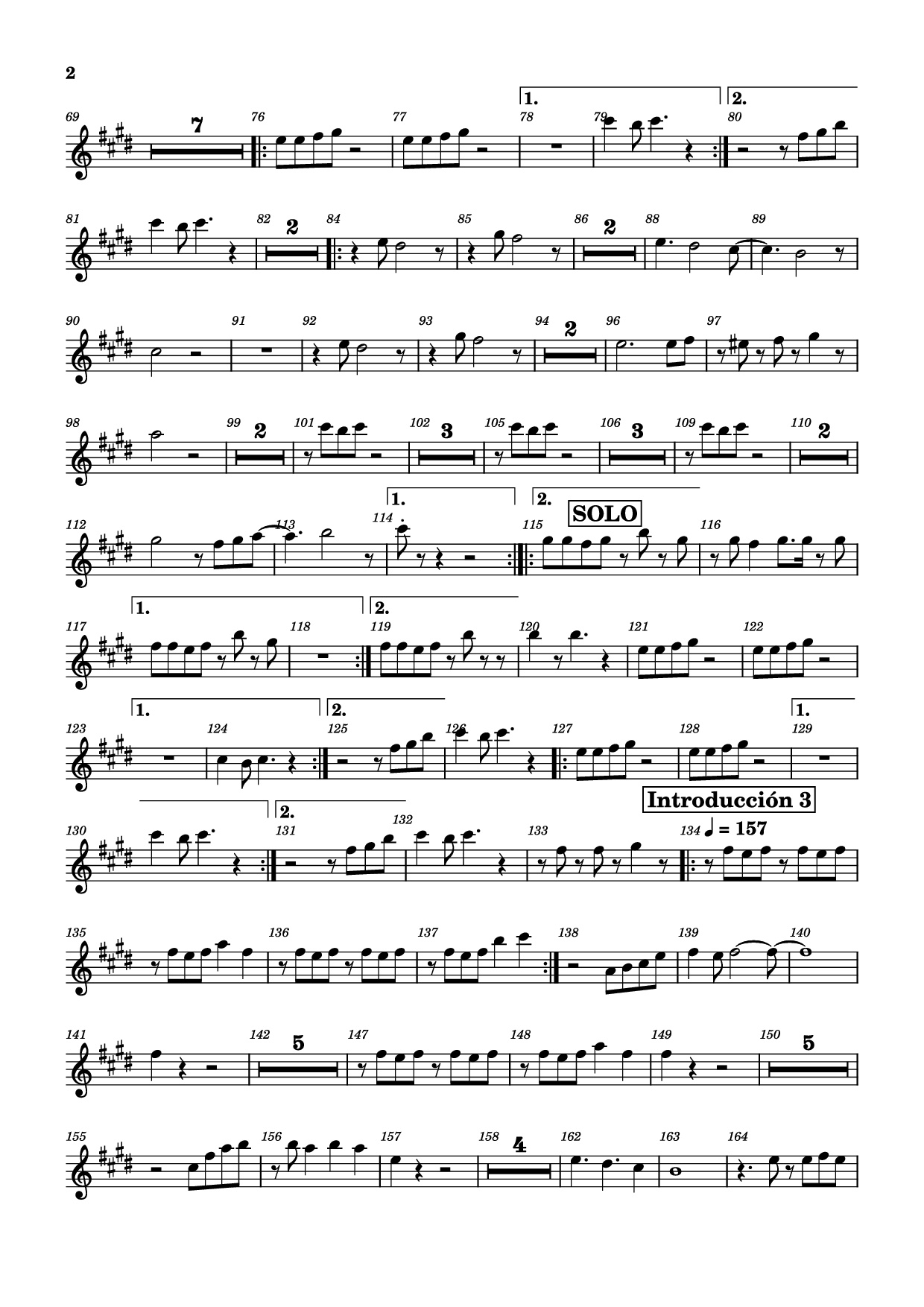 Page 2 of Sheet music PDF Le llaman Guerrero - Compositor / arreglista