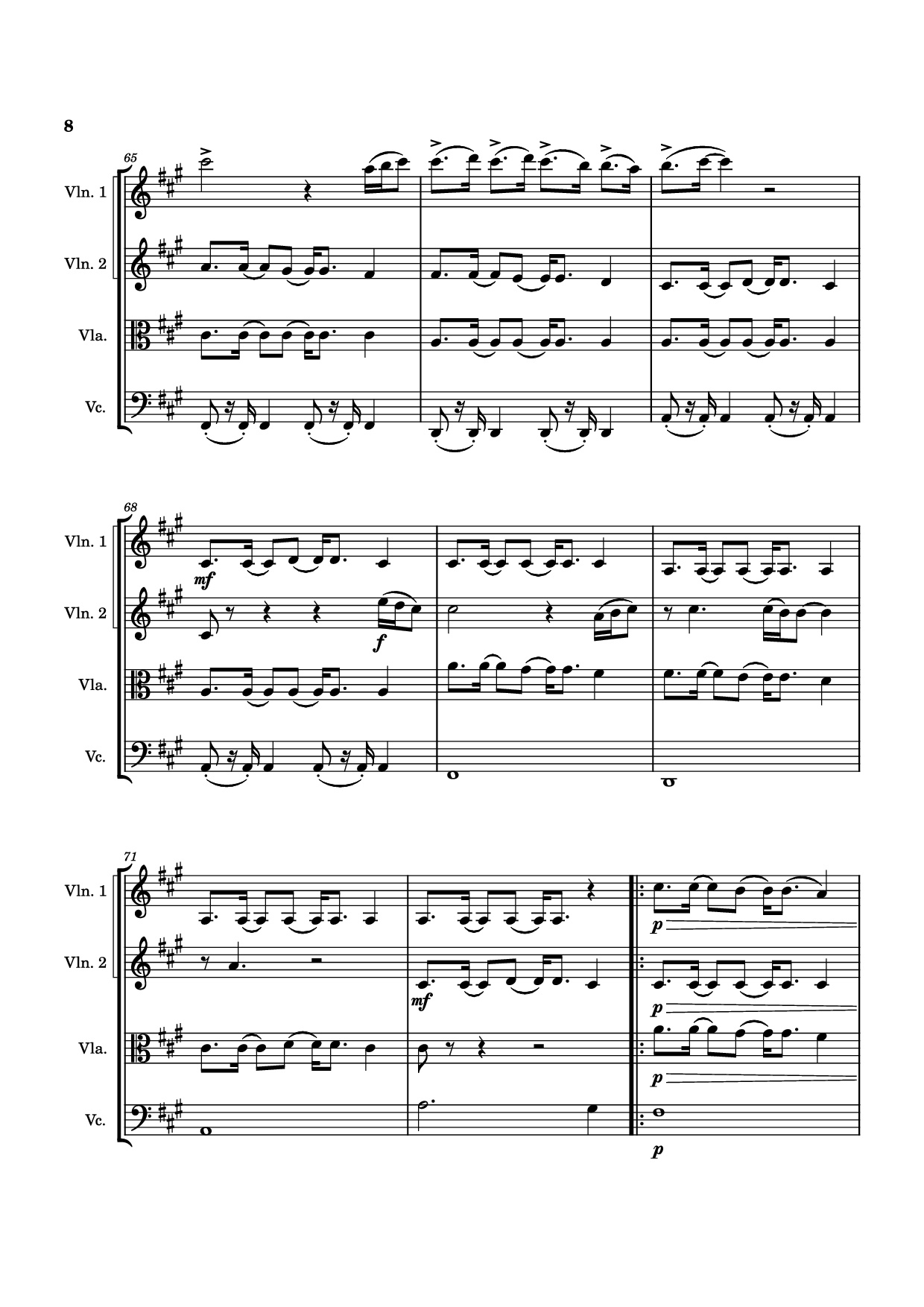 Page 8 of Sheet music PDF What About Us Violin - Pink