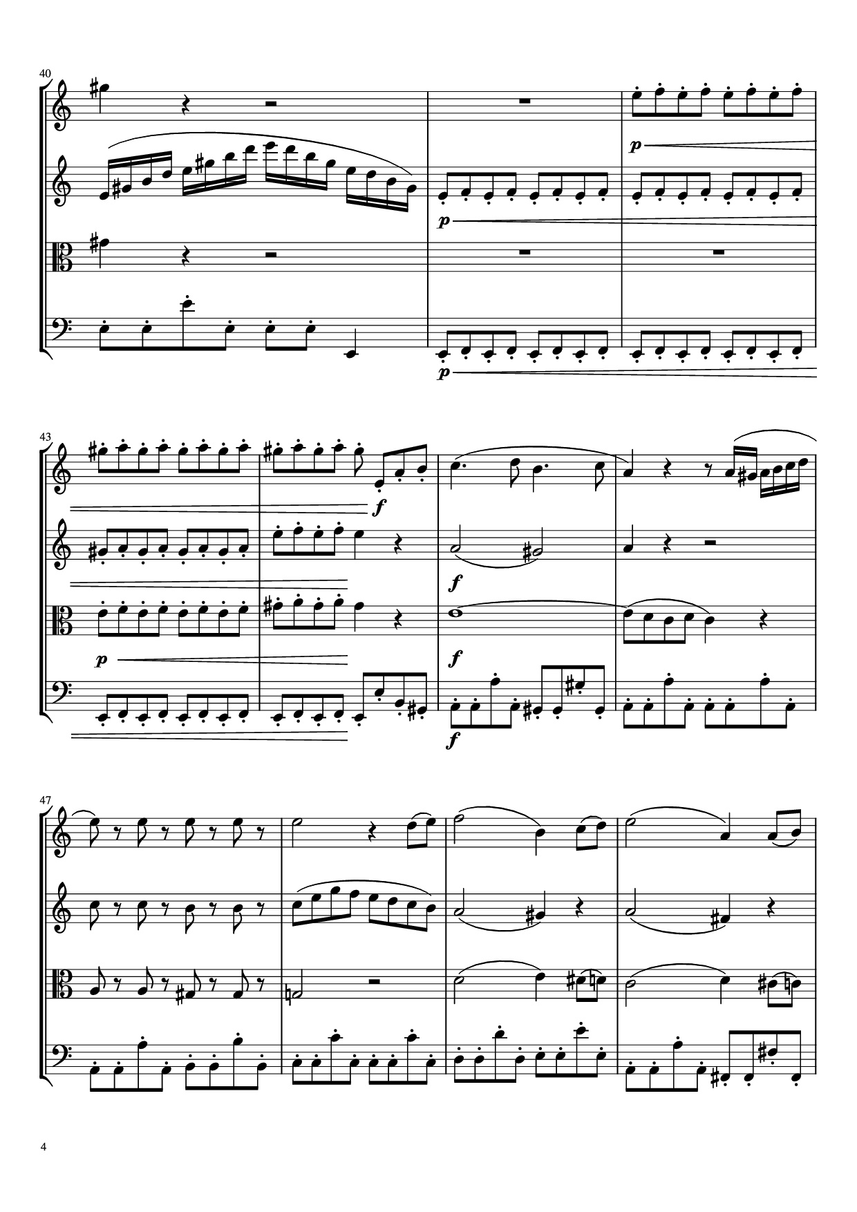 Page 4 of Sheet music PDF Beethoven Virus Violin - BanYa