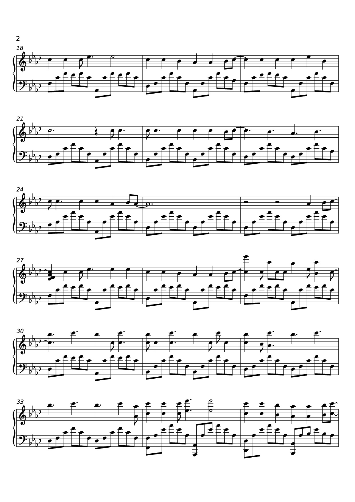 Page 2 of Sheet music PDF Piano September (We Got Fire) Piano - Composed by Sparky Deathcap
