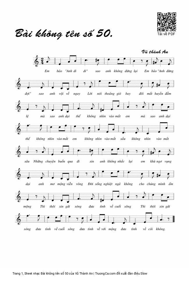 Bài không tên số 50