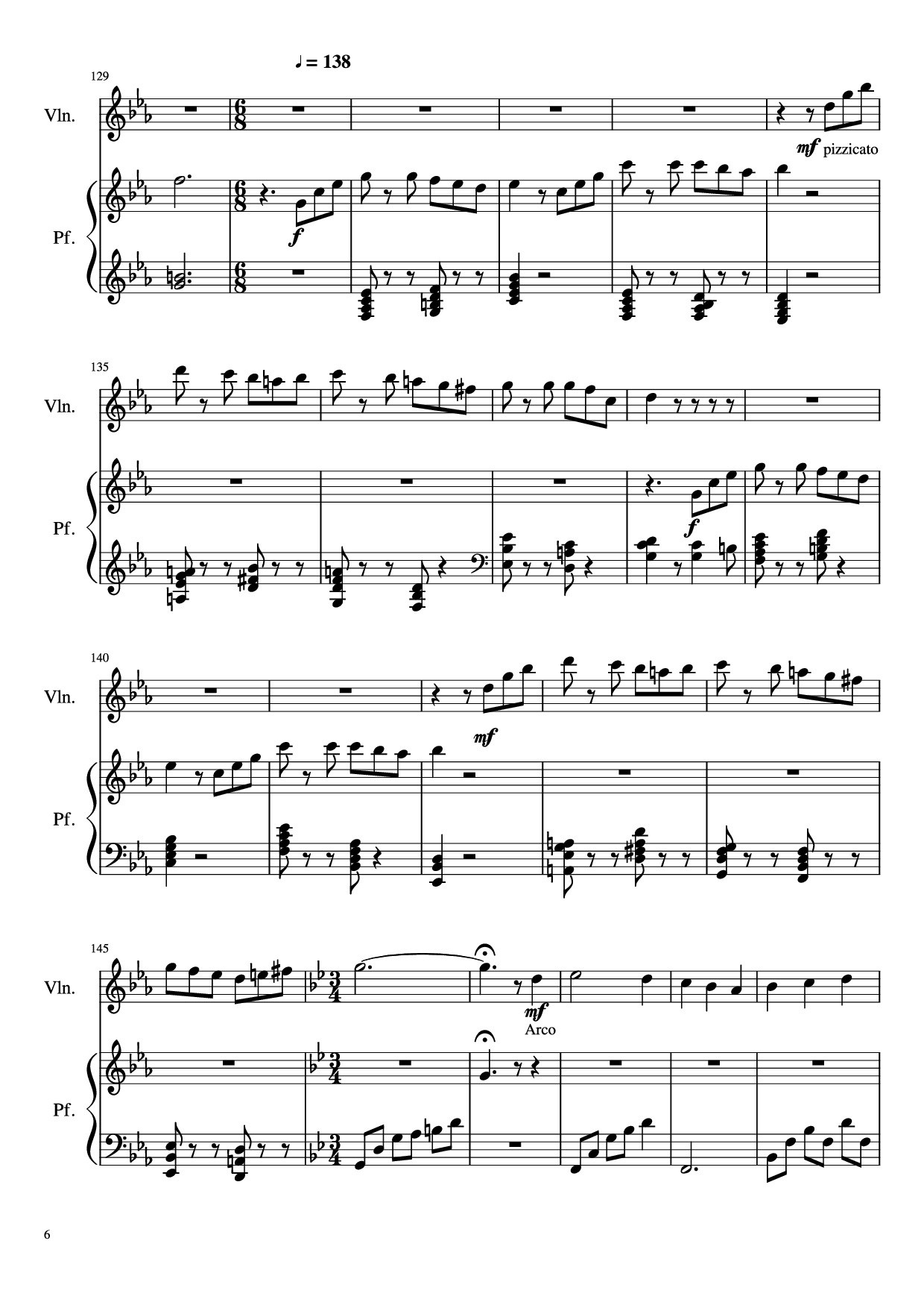 Page 6 of Sheet music PDF Piano Howl