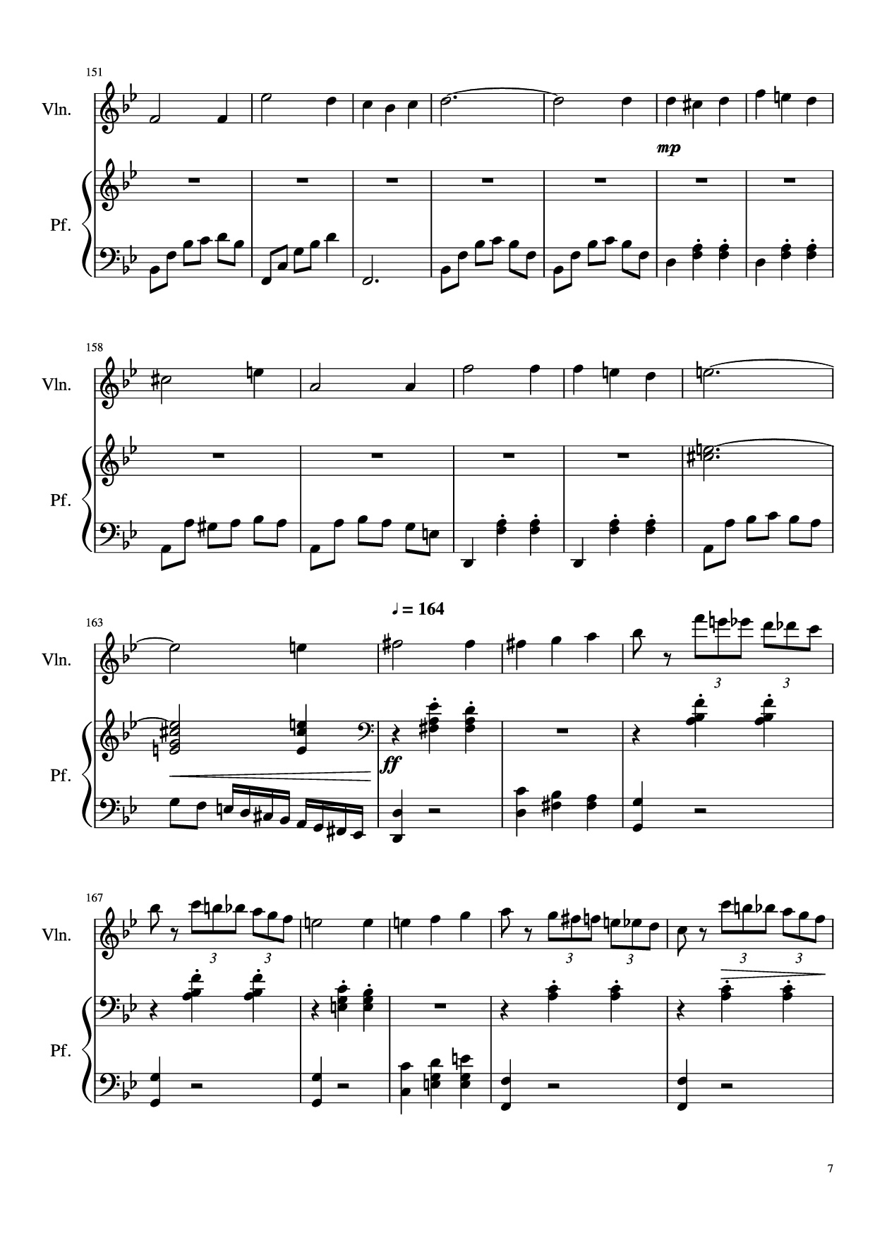 Page 7 of Sheet music PDF Piano Howl