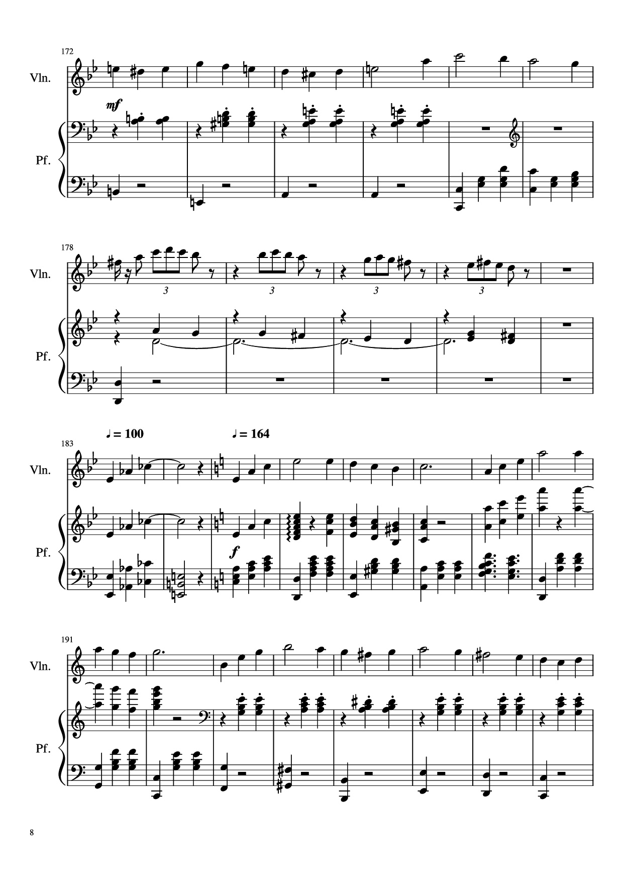 Page 8 of Sheet music PDF Piano Howl