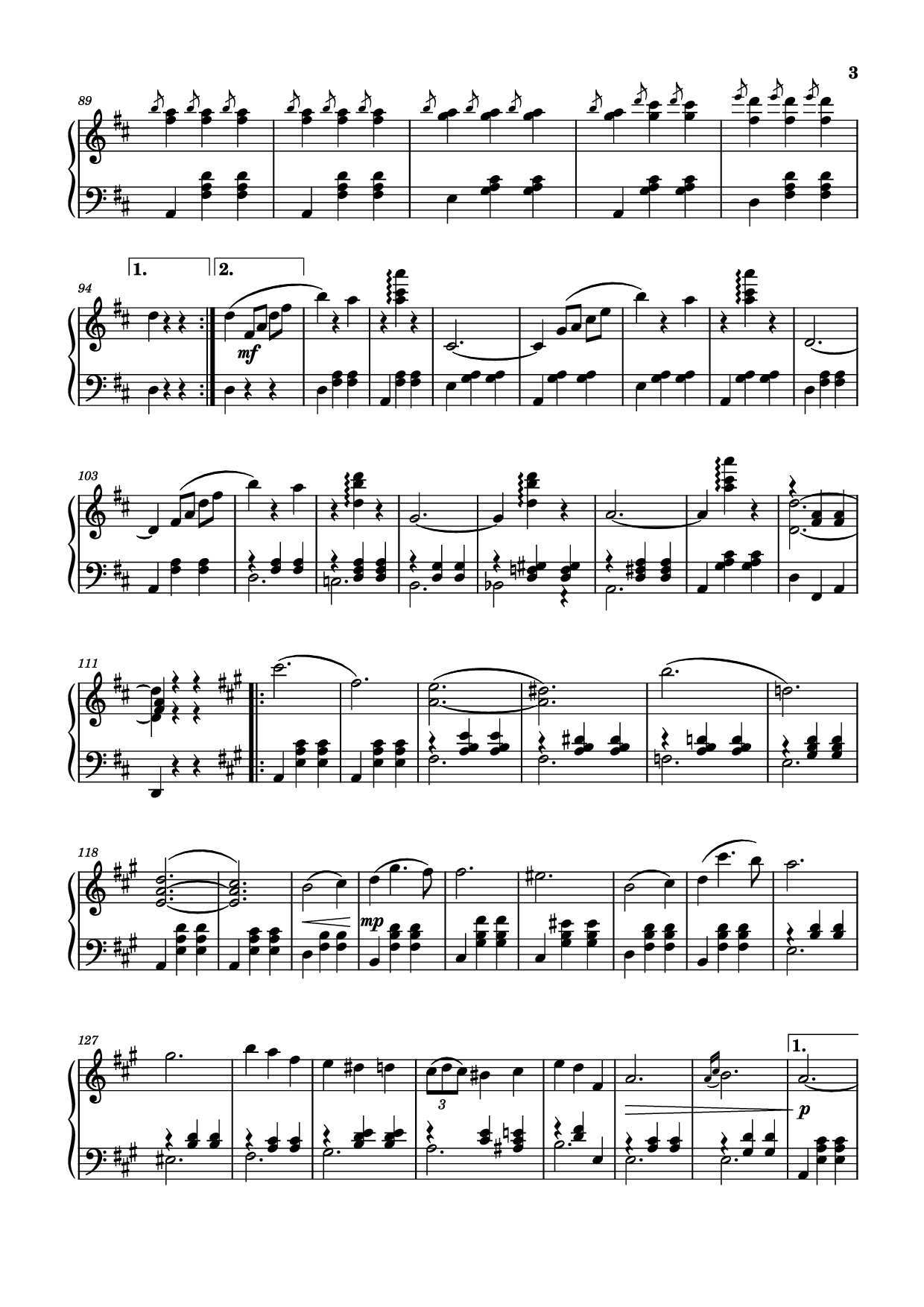 Page 3 of Sheet music PDF Piano The Skaters Waltz Piano - Music by Emile Waldteufel