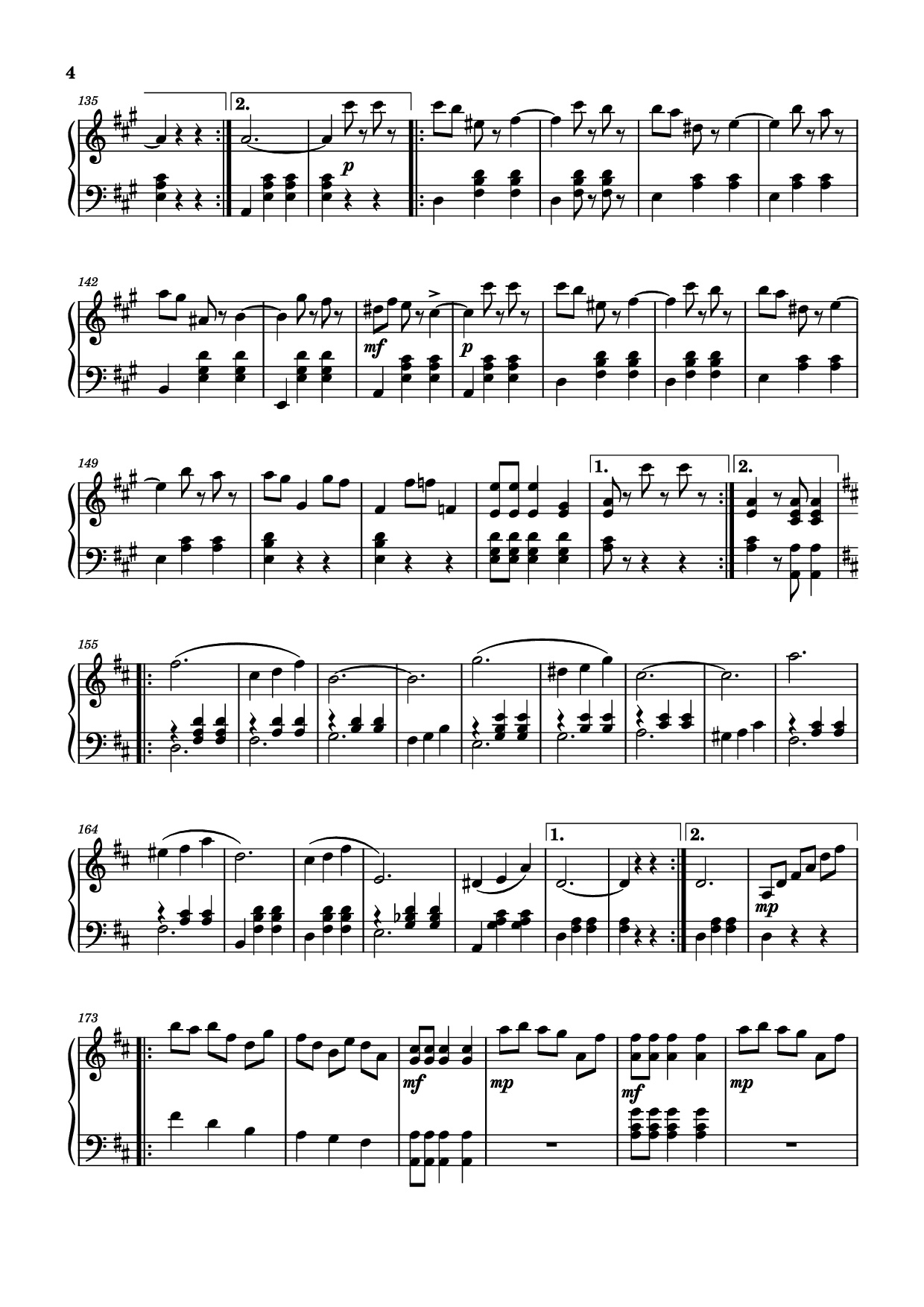 Page 4 of Sheet music PDF Piano The Skaters Waltz Piano - Music by Emile Waldteufel