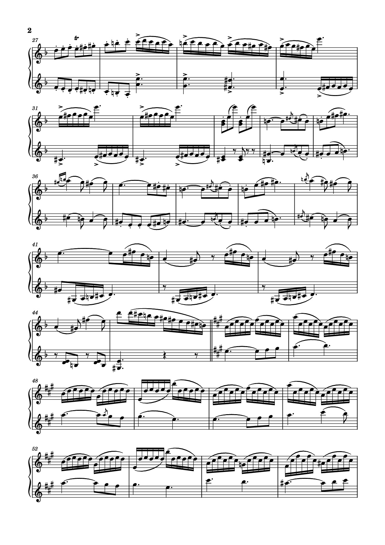 Page 2 of Sheet music PDF Piano Duo en Ré Majeur Piano - Bériot