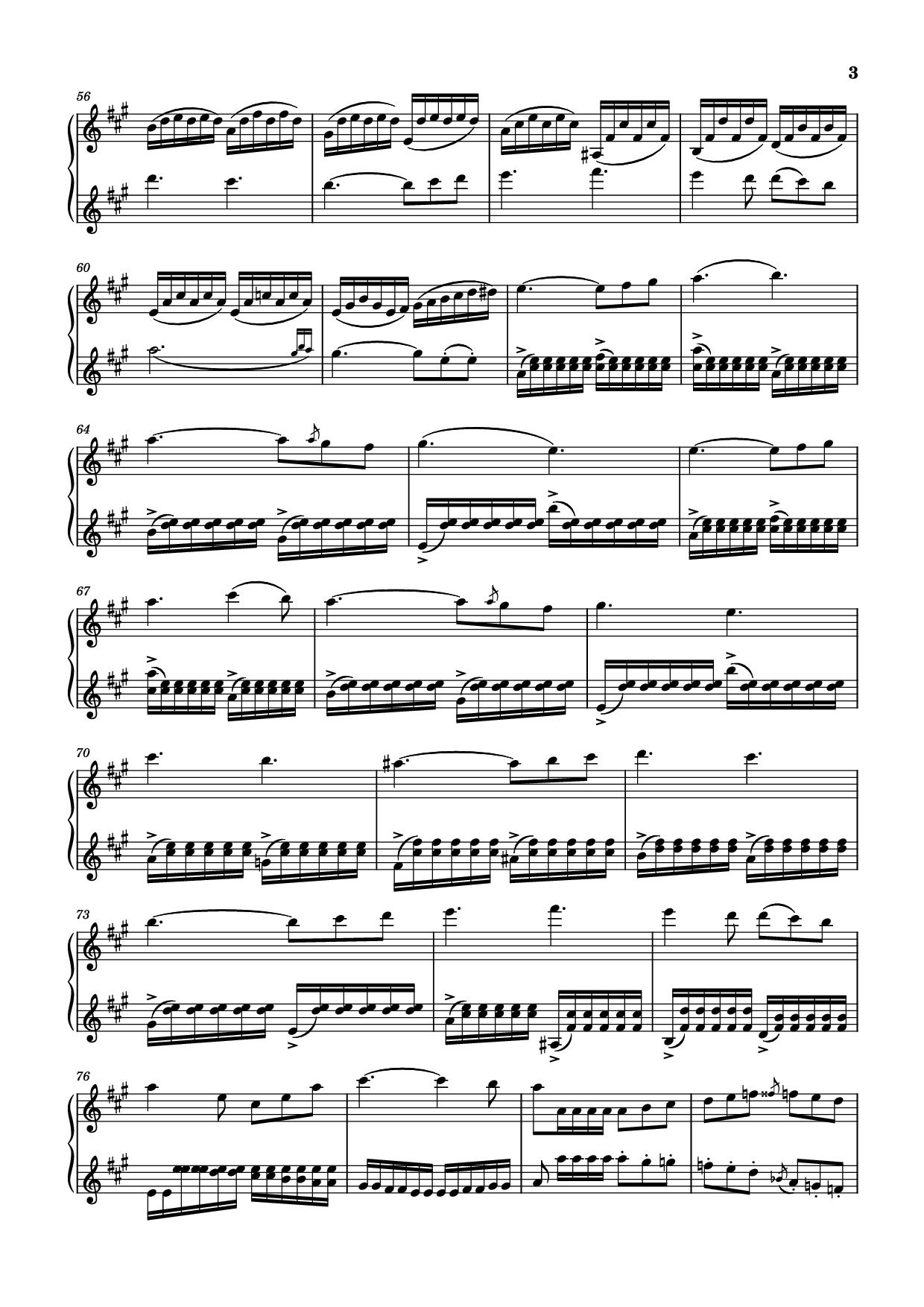 Page 3 of Sheet music PDF Piano Duo en Ré Majeur Piano - Bériot