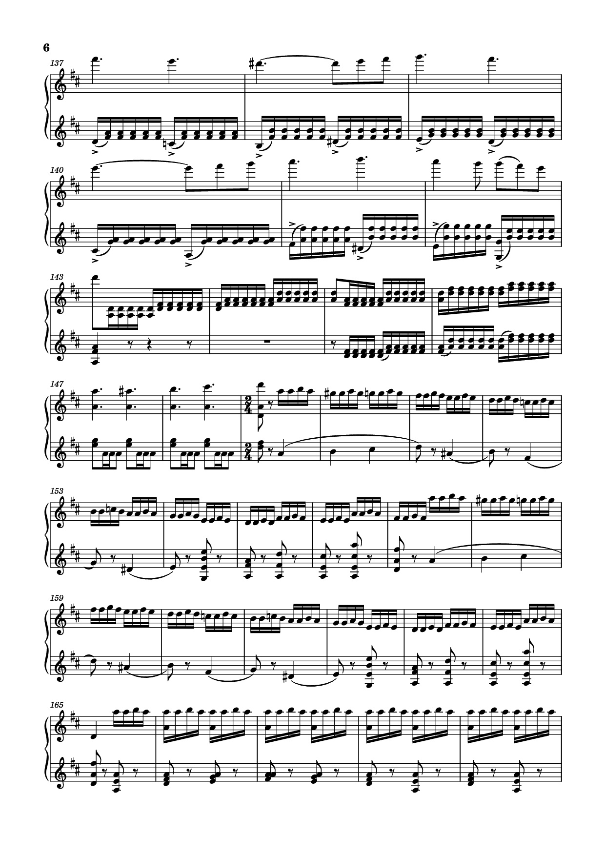 Page 6 of Sheet music PDF Piano Duo en Ré Majeur Piano - Bériot