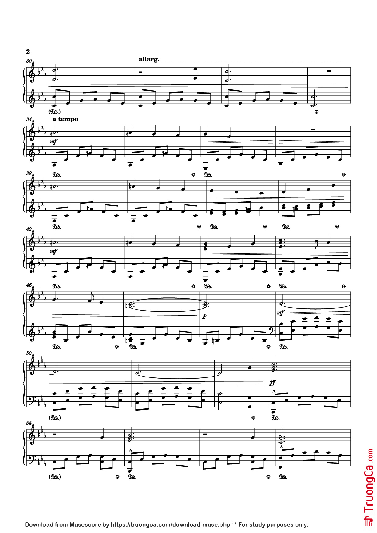 Page 2 of Sheet music PDF Piano Helvetesfönster Piano - Prequelle