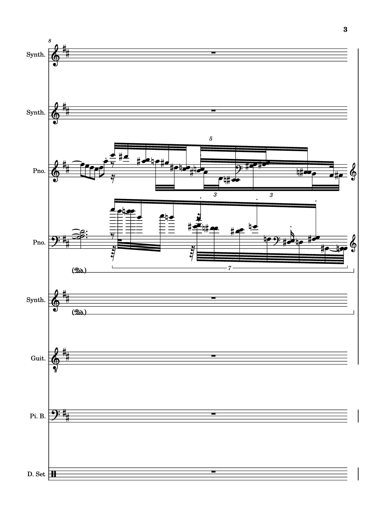 Page 3 of Sheet music PDF Rolling Girl Piano - Square Root