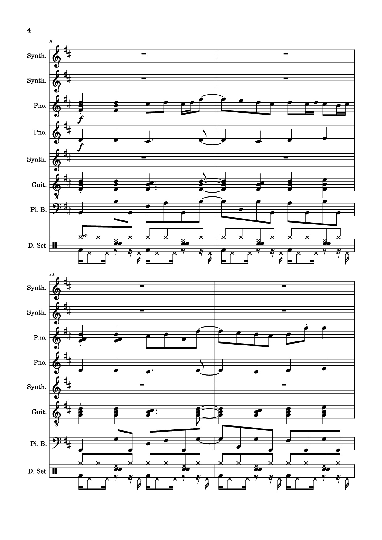 Page 4 of Sheet music PDF Rolling Girl Piano - Square Root