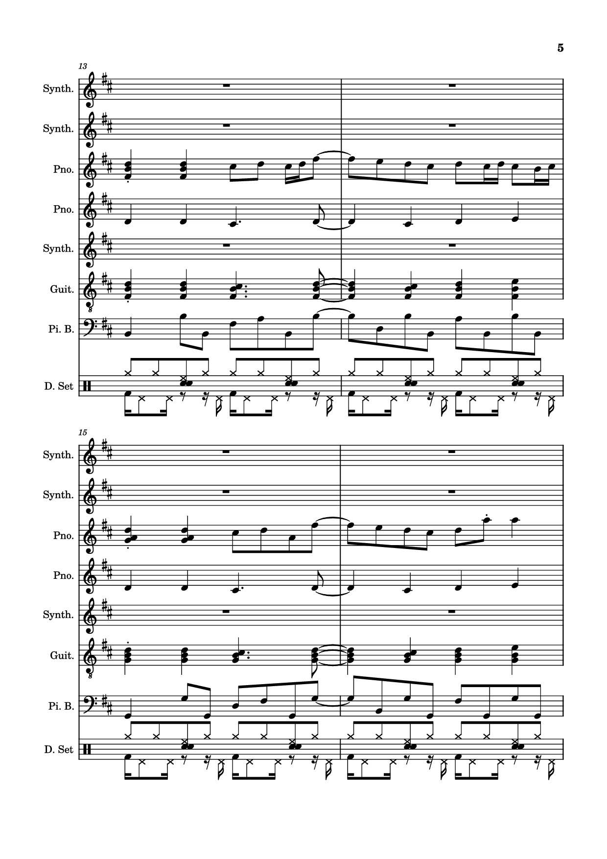 Page 5 of Sheet music PDF Rolling Girl Piano - Square Root