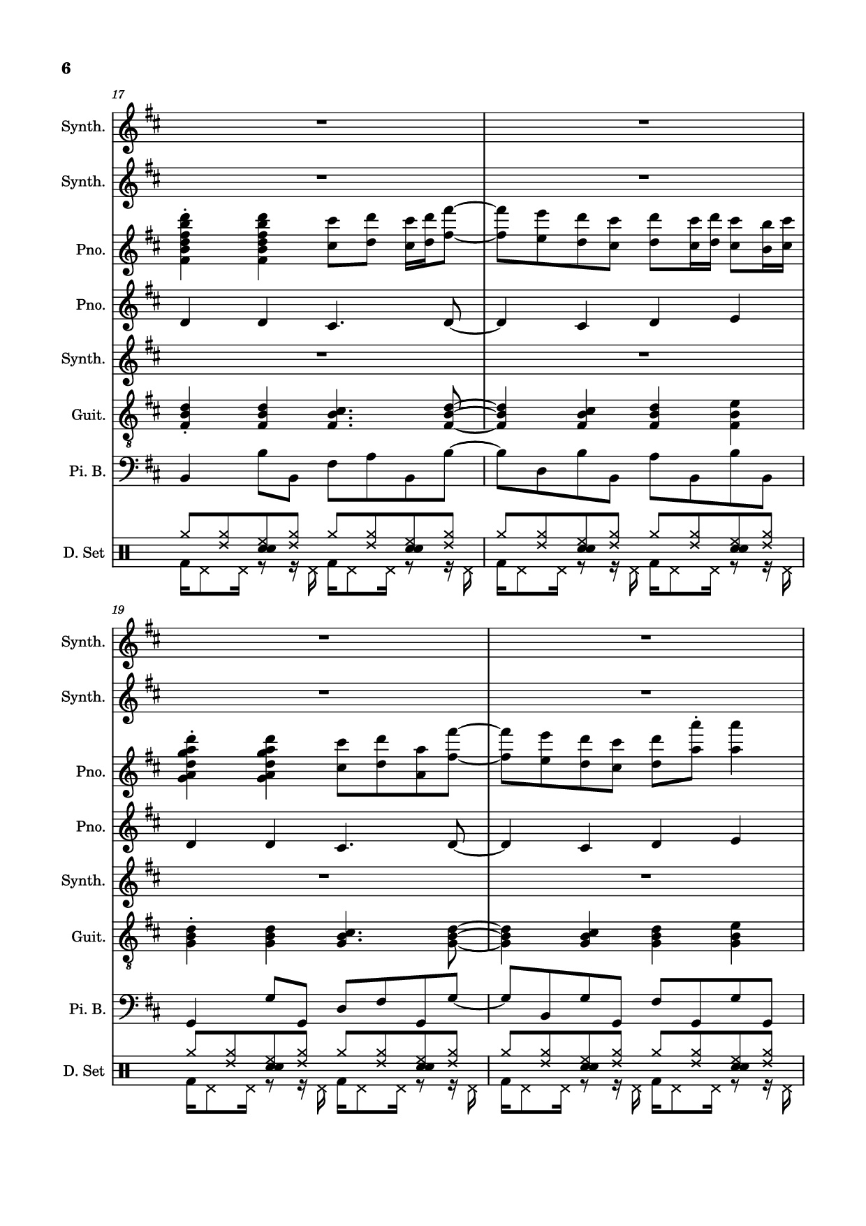 Page 6 of Sheet music PDF Rolling Girl Piano - Square Root