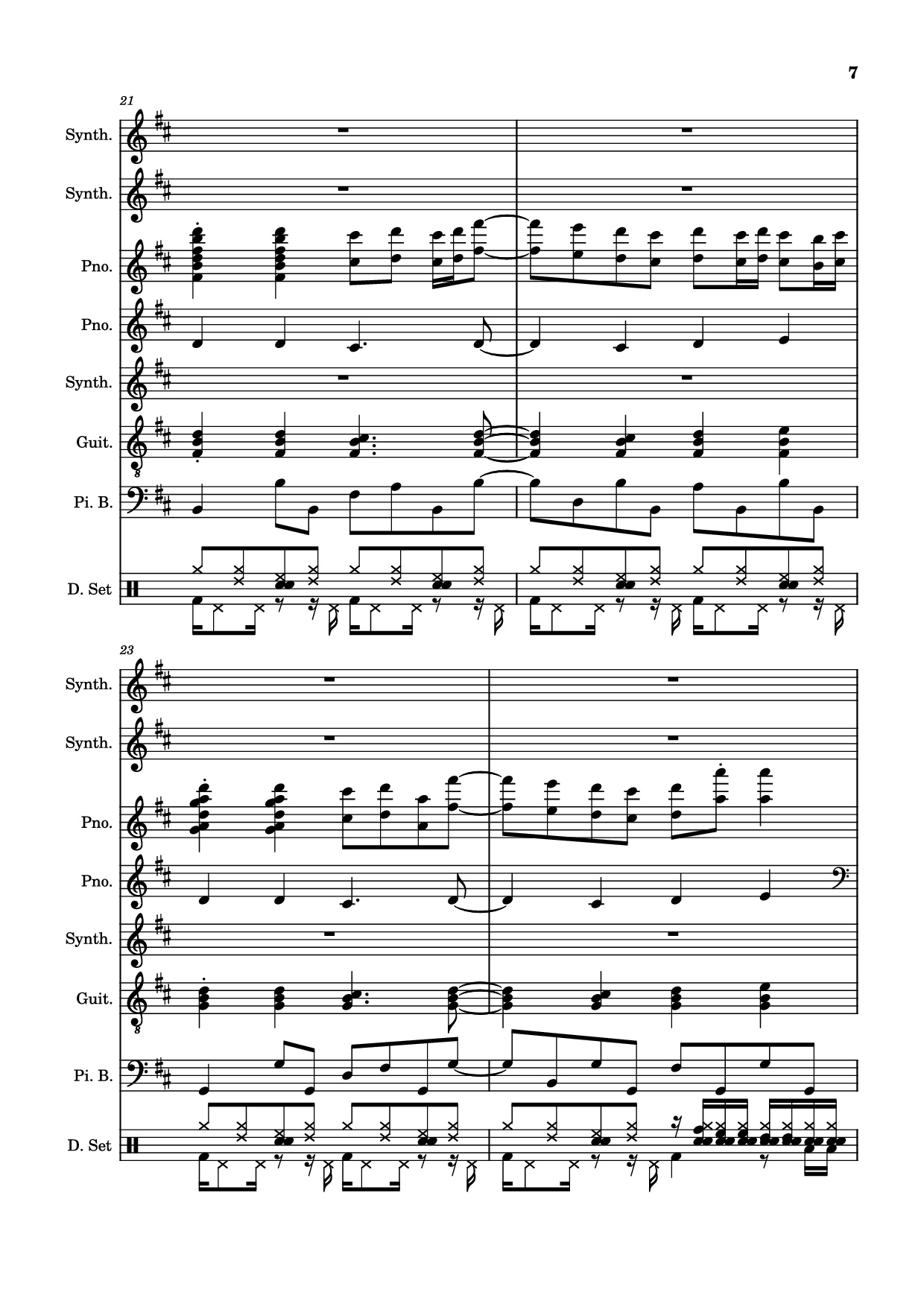 Page 7 of Sheet music PDF Rolling Girl Piano - Square Root