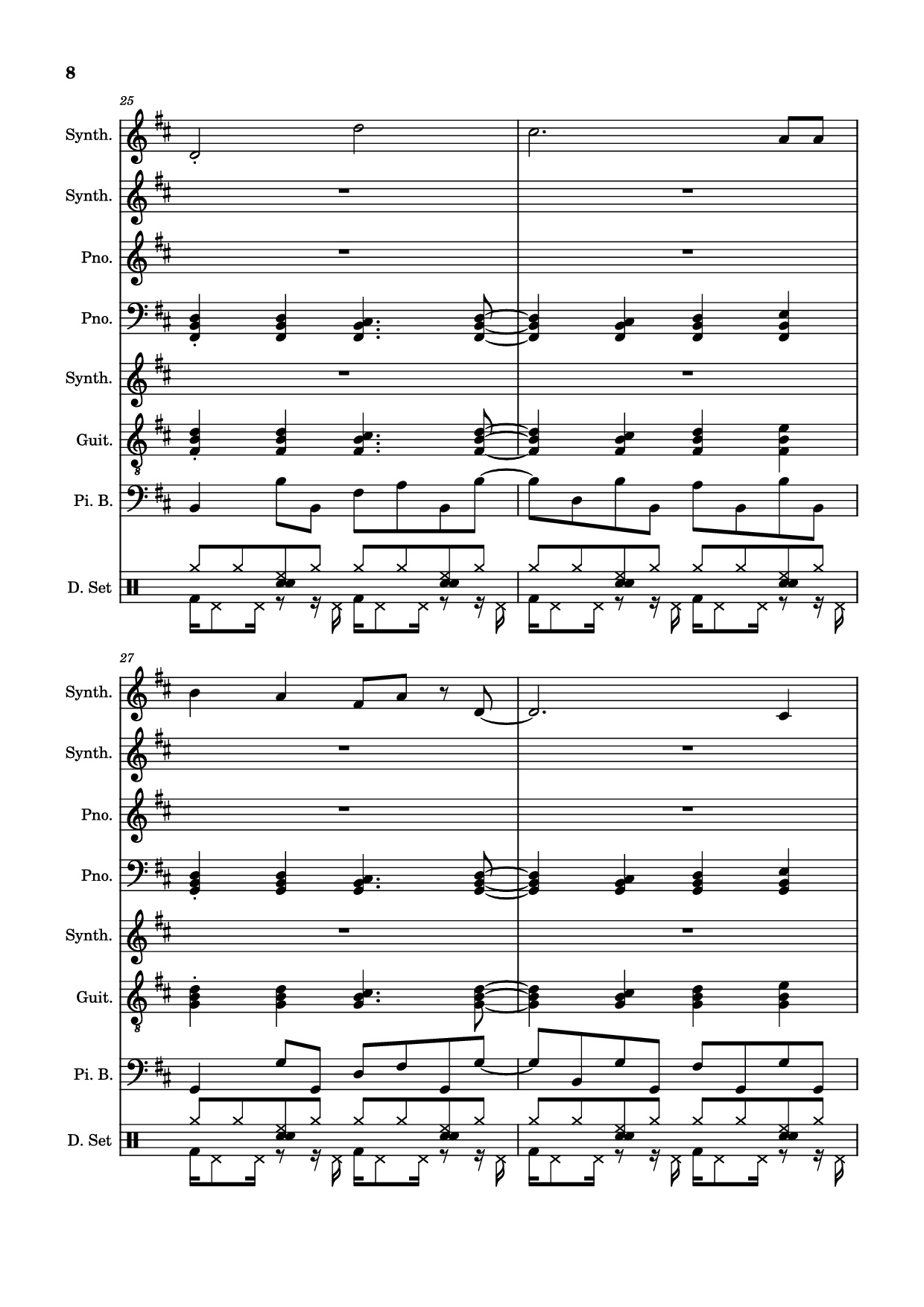 Page 8 of Sheet music PDF Rolling Girl Piano - Square Root