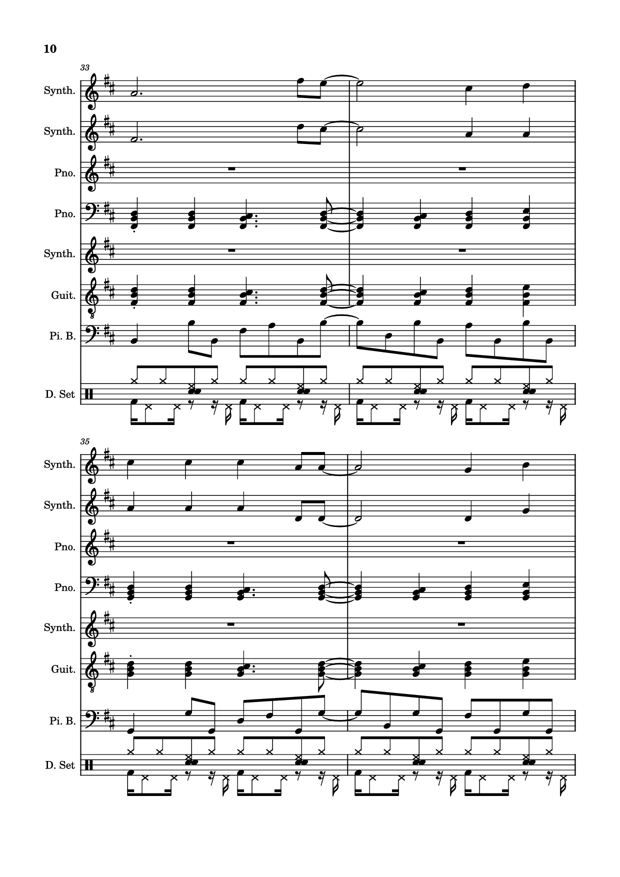 Page 10 of Sheet music PDF Rolling Girl Piano - Square Root