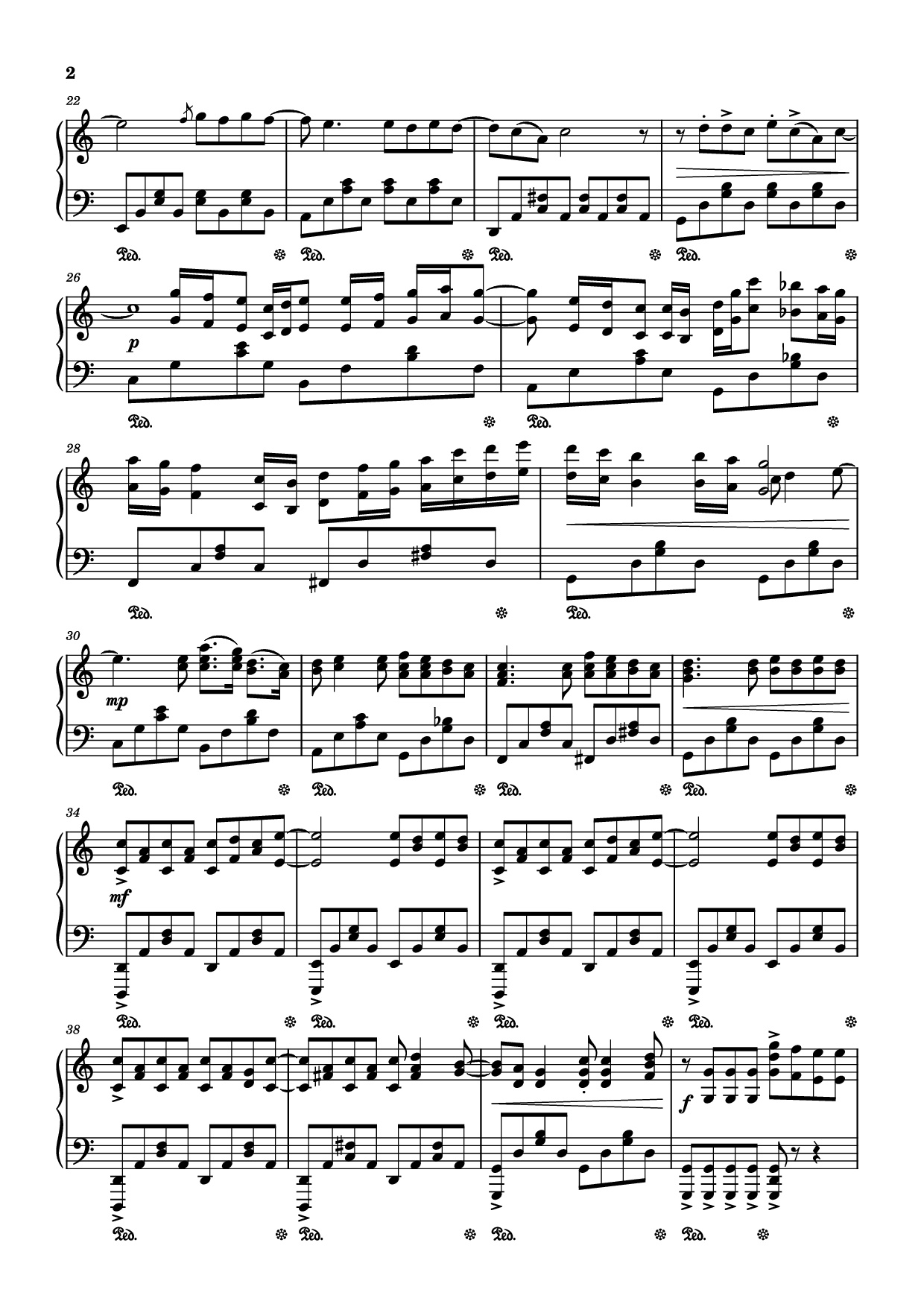 Page 2 of Sheet music PDF Piano Lần cuối Piano - Ngọt