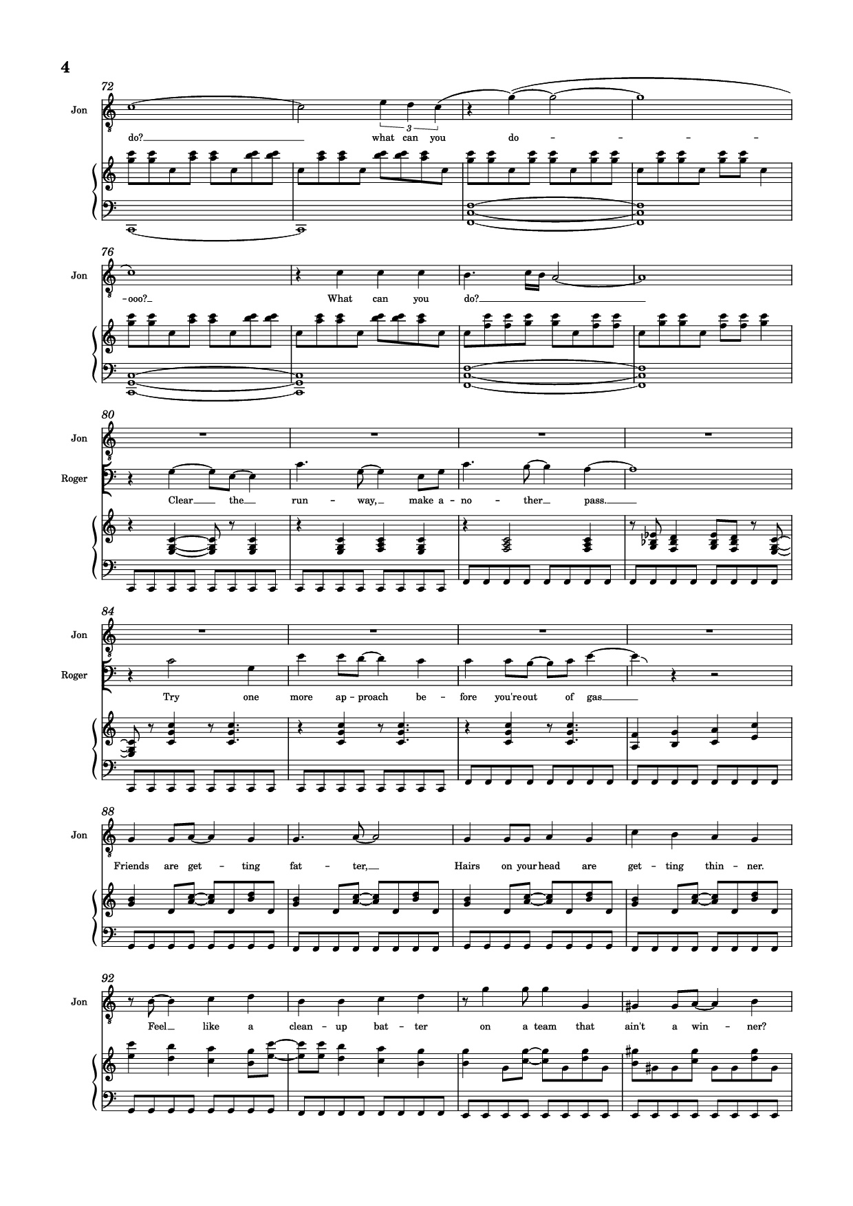 Page 4 of Sheet music PDF Piano 30/90 Piano - Jonathan Larson, Andrew Garfield