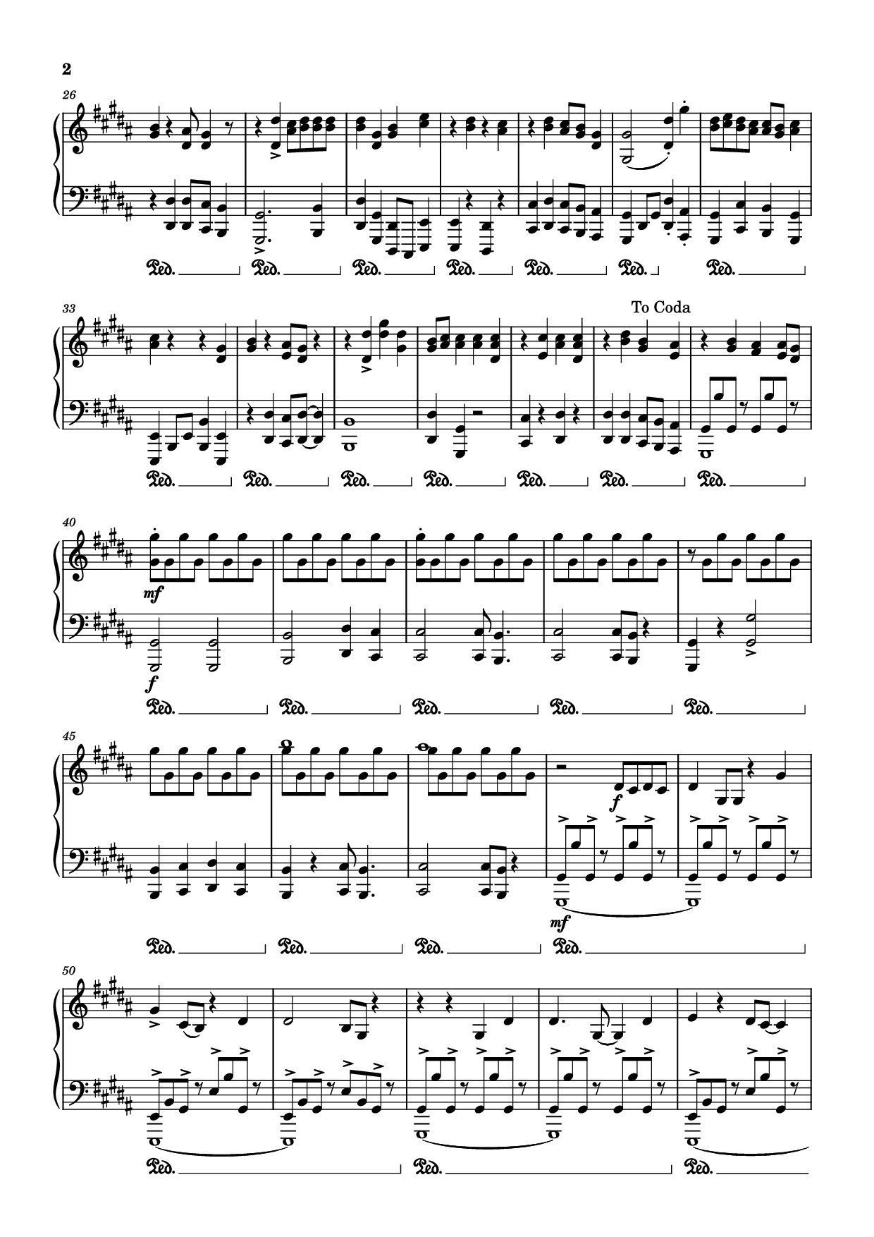 Page 2 of Sheet music PDF Piano Sucker Piano - Marcus King