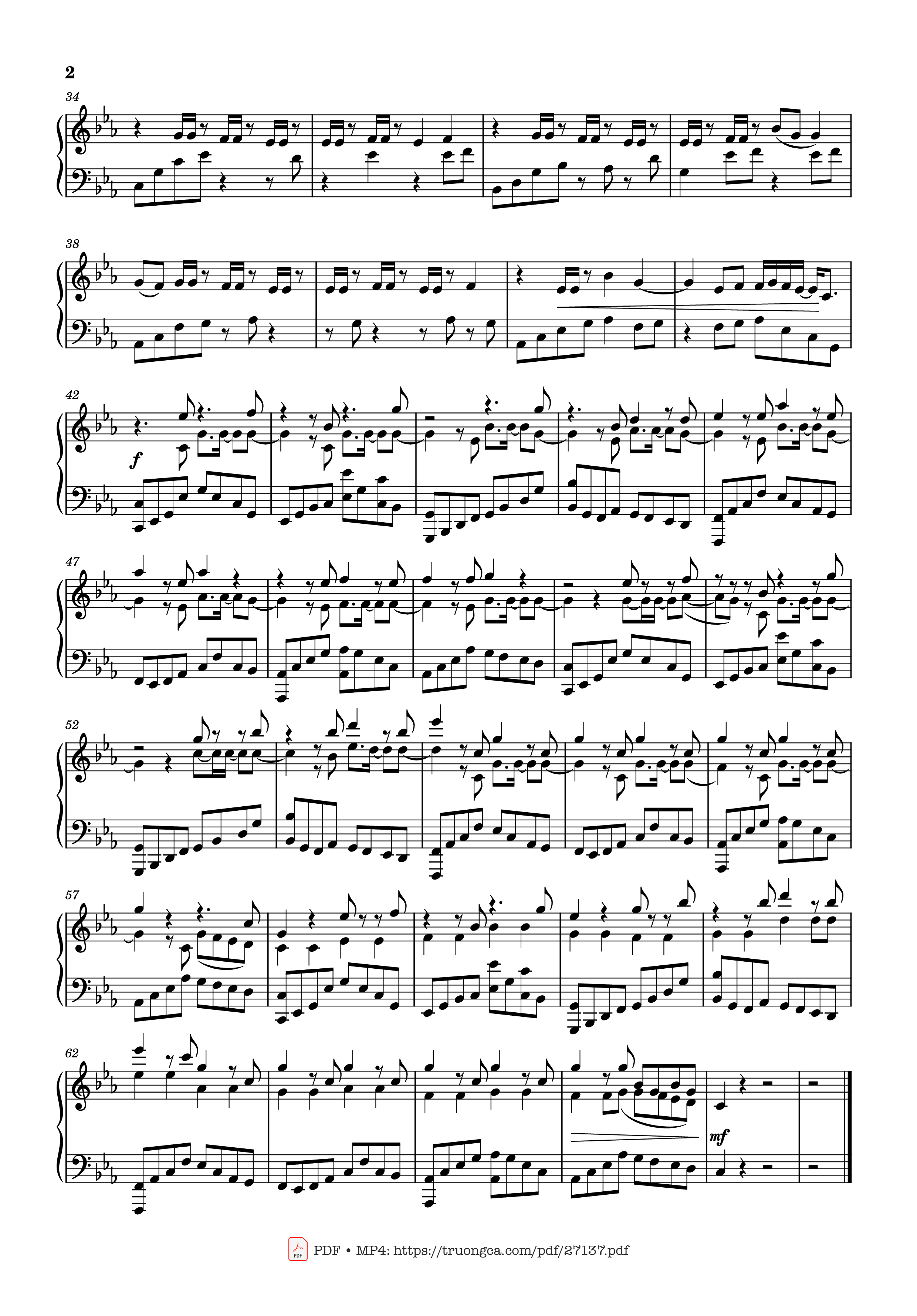Page 2 of Sheet music PDF Piano Remember Me Piano - D4vd born 2005