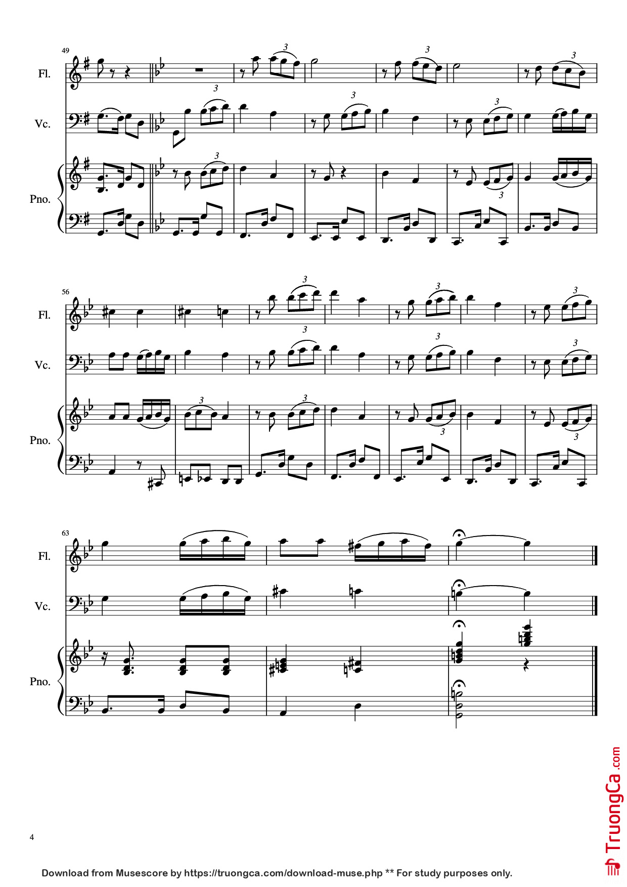 Page 4 of Sheet music PDF Piano Por una Cabeza Piano - Carlos Gardel (1890 - 1935