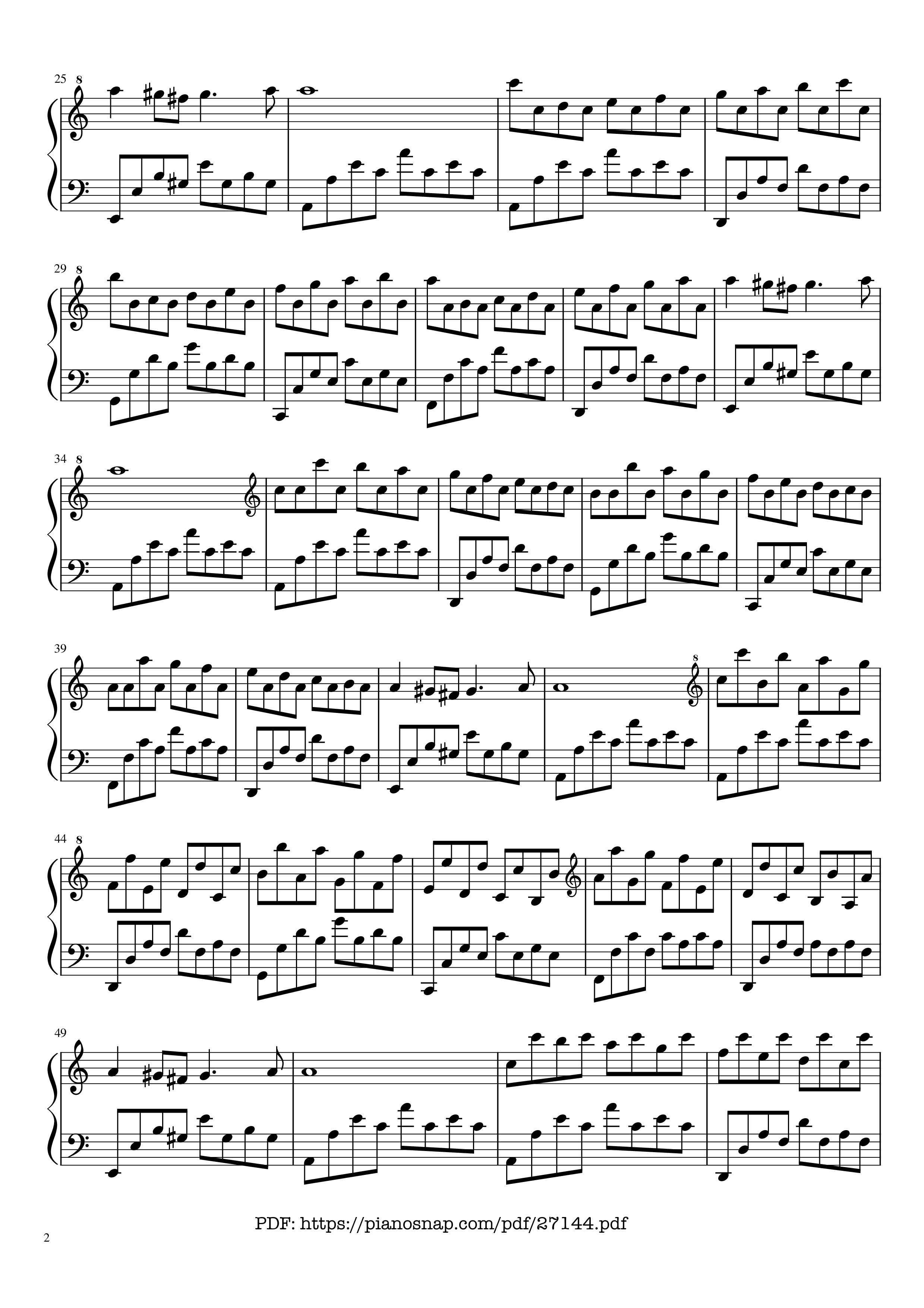 Page 2 of Sheet music PDF Piano Passacaglia Piano - George Frideric Handel