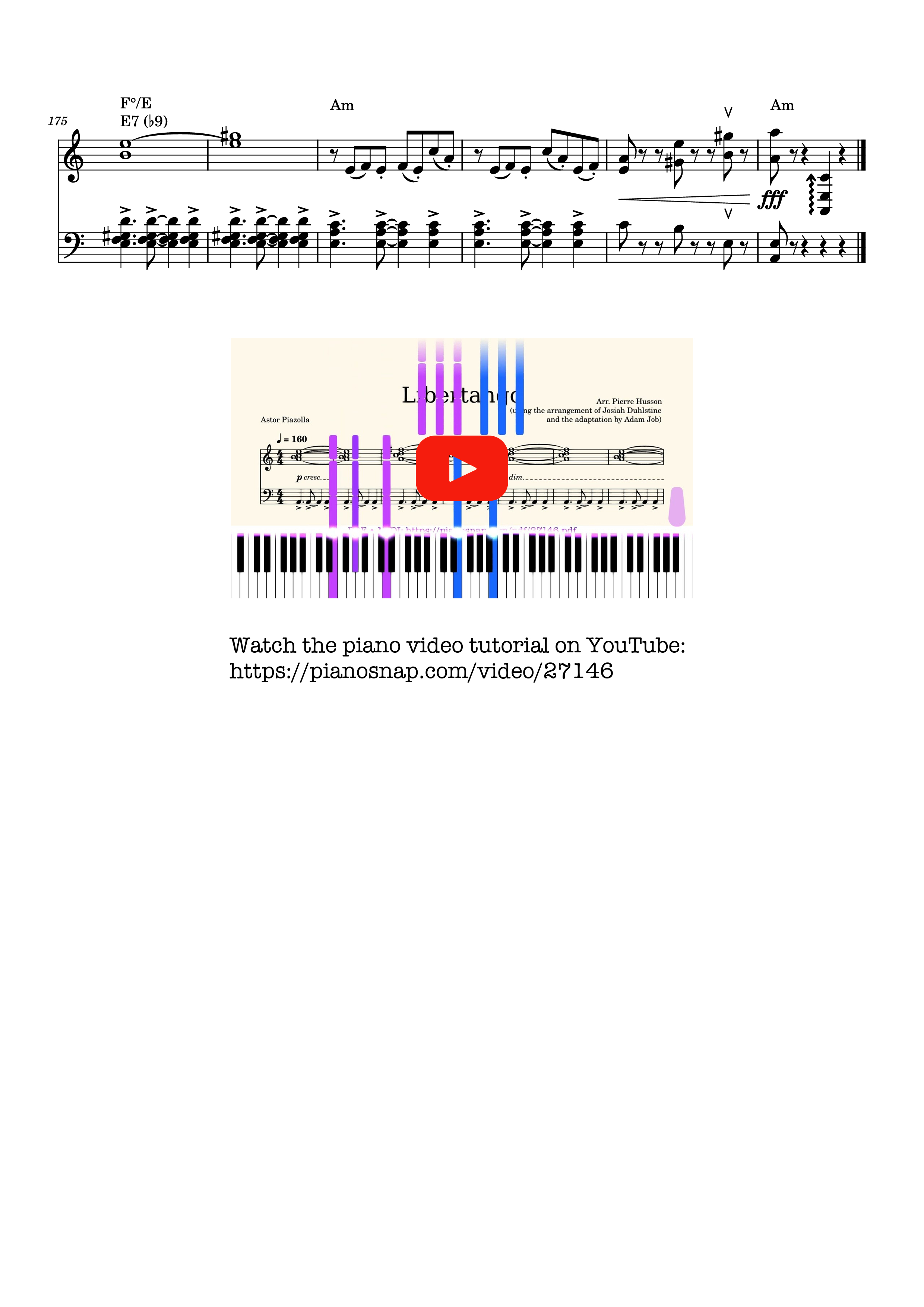 Page 8 of Sheet music PDF Piano Libertango Piano - Astor Piazolla