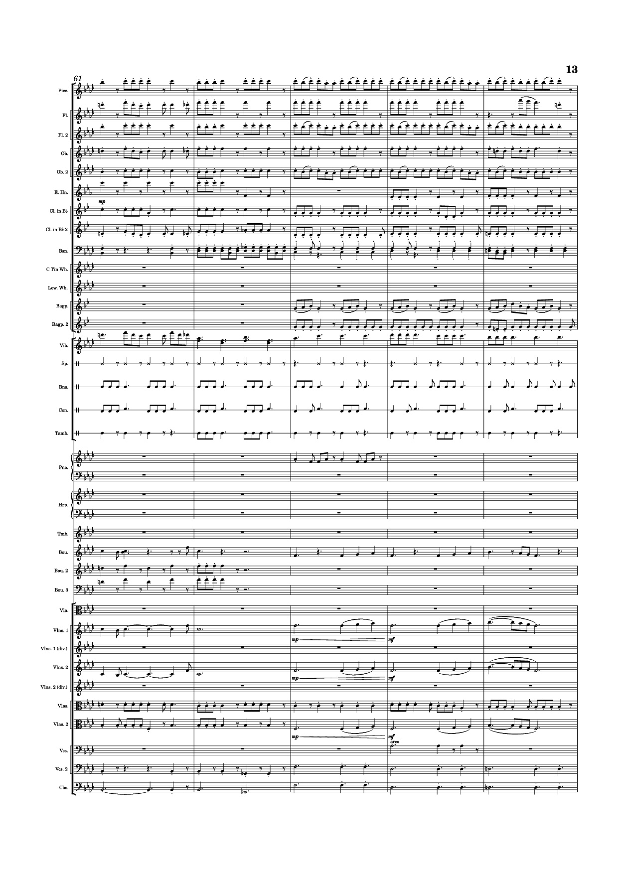 Page 13 of Sheet music PDF Piano Dusk Falls Piano - Hiroki Morishita