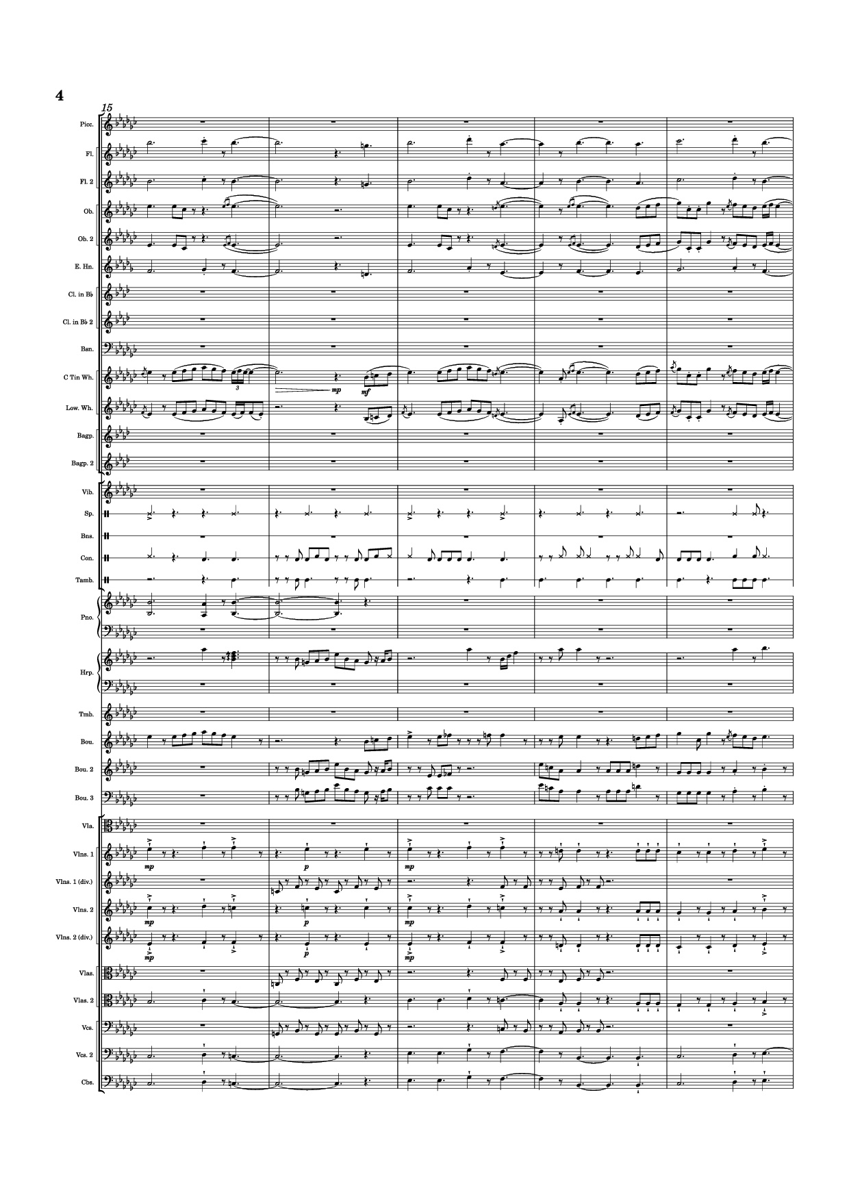 Page 4 of Sheet music PDF Piano Dusk Falls Piano - Hiroki Morishita