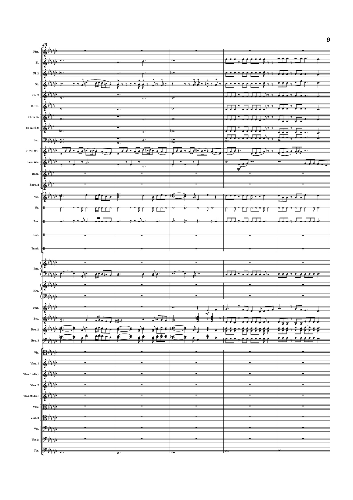 Page 9 of Sheet music PDF Piano Dusk Falls Piano - Hiroki Morishita