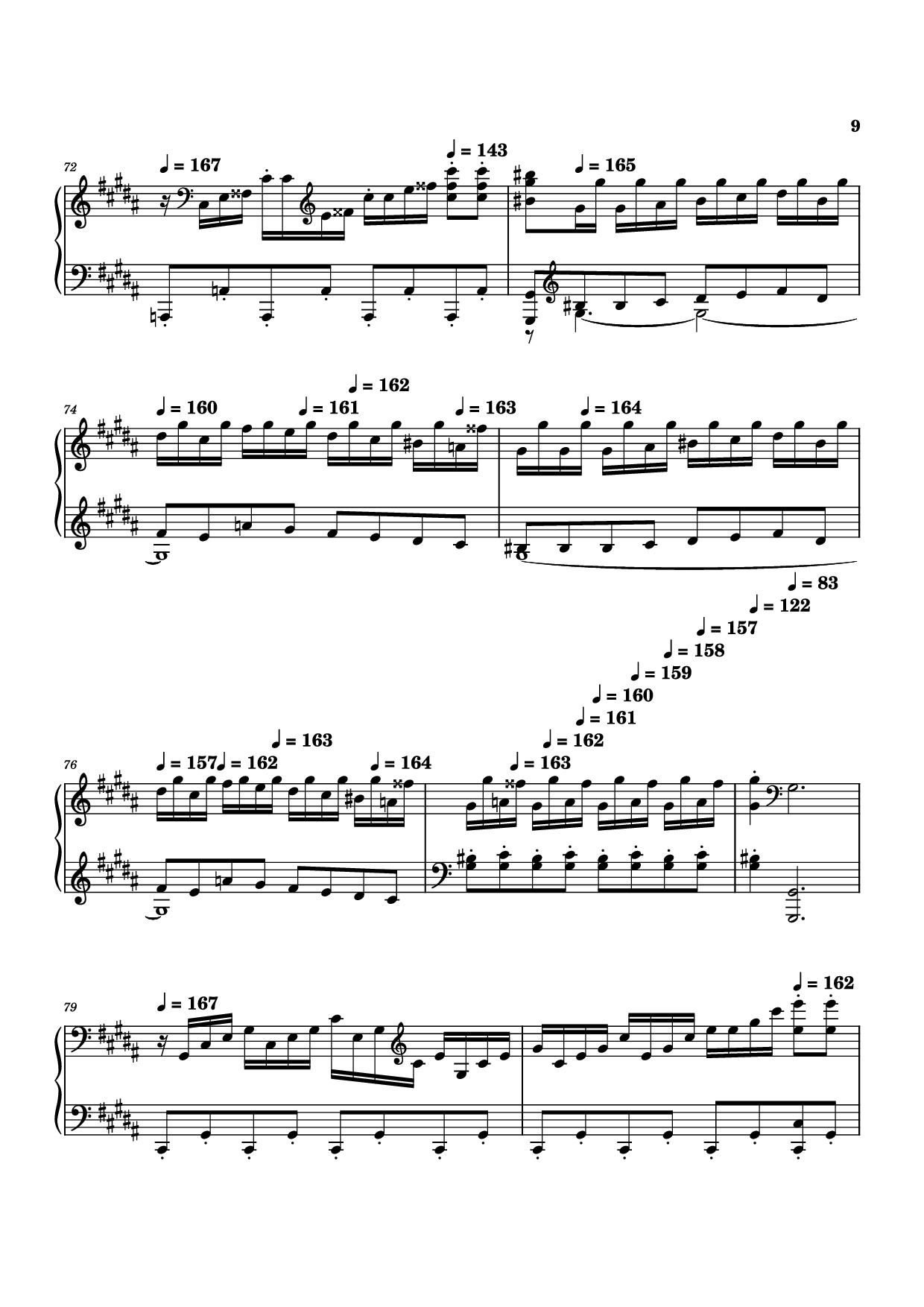 Page 9 of Sheet music PDF Moonlight Sonata 3rd Movement Piano - Kudoshinichit