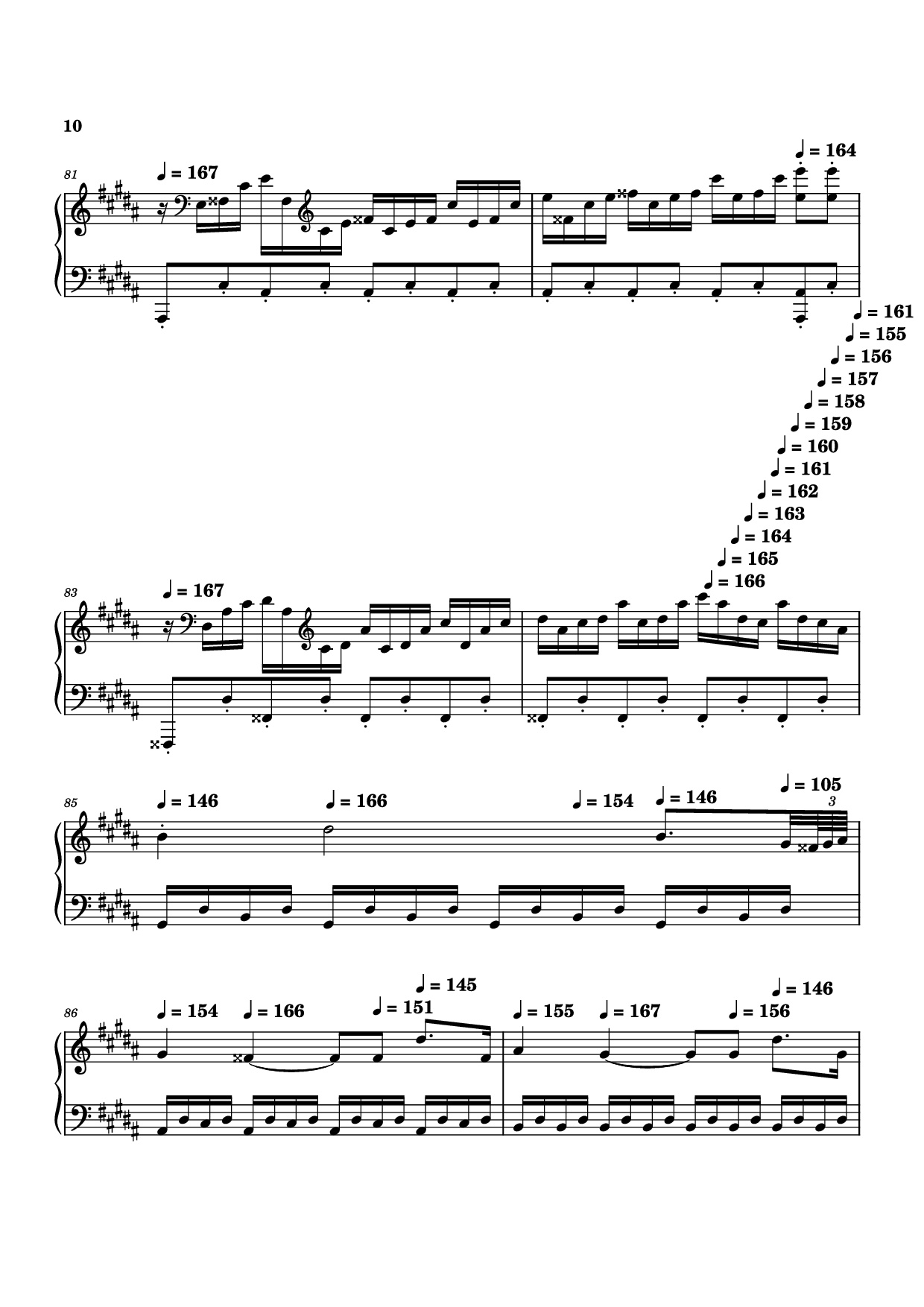 Page 10 of Sheet music PDF Moonlight Sonata 3rd Movement Piano - Kudoshinichit