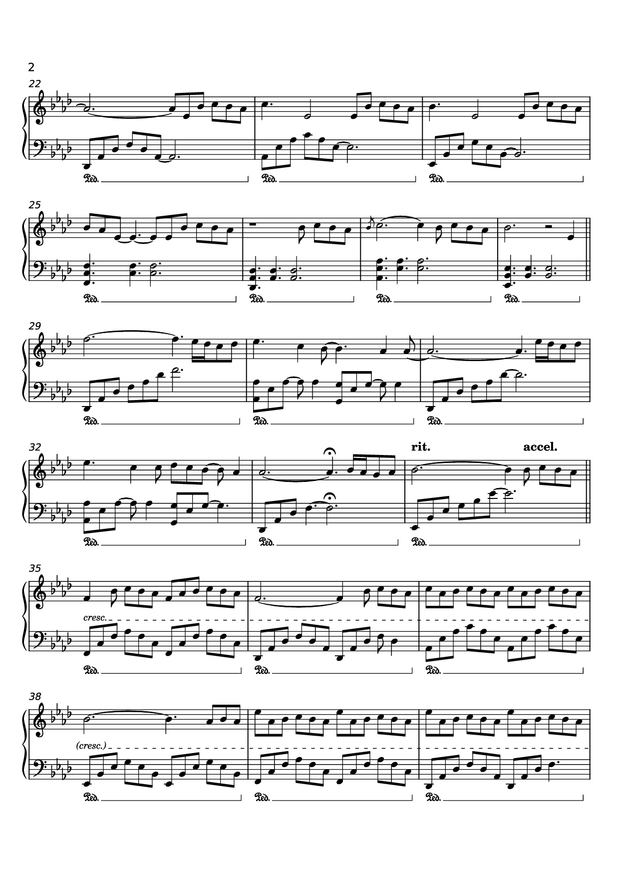 Page 2 of Sheet music PDF Piano Nuvole Bianchi Piano - Undefined