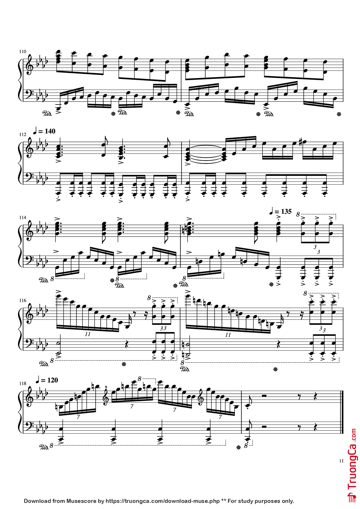 Page 11 of Sheet music PDF Piano Beethoven Virus but it