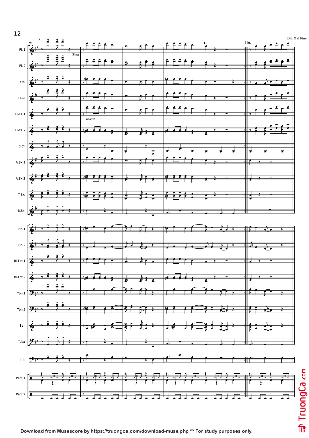 Page 12 of Sheet music PDF EL CARBONERO - Undefined