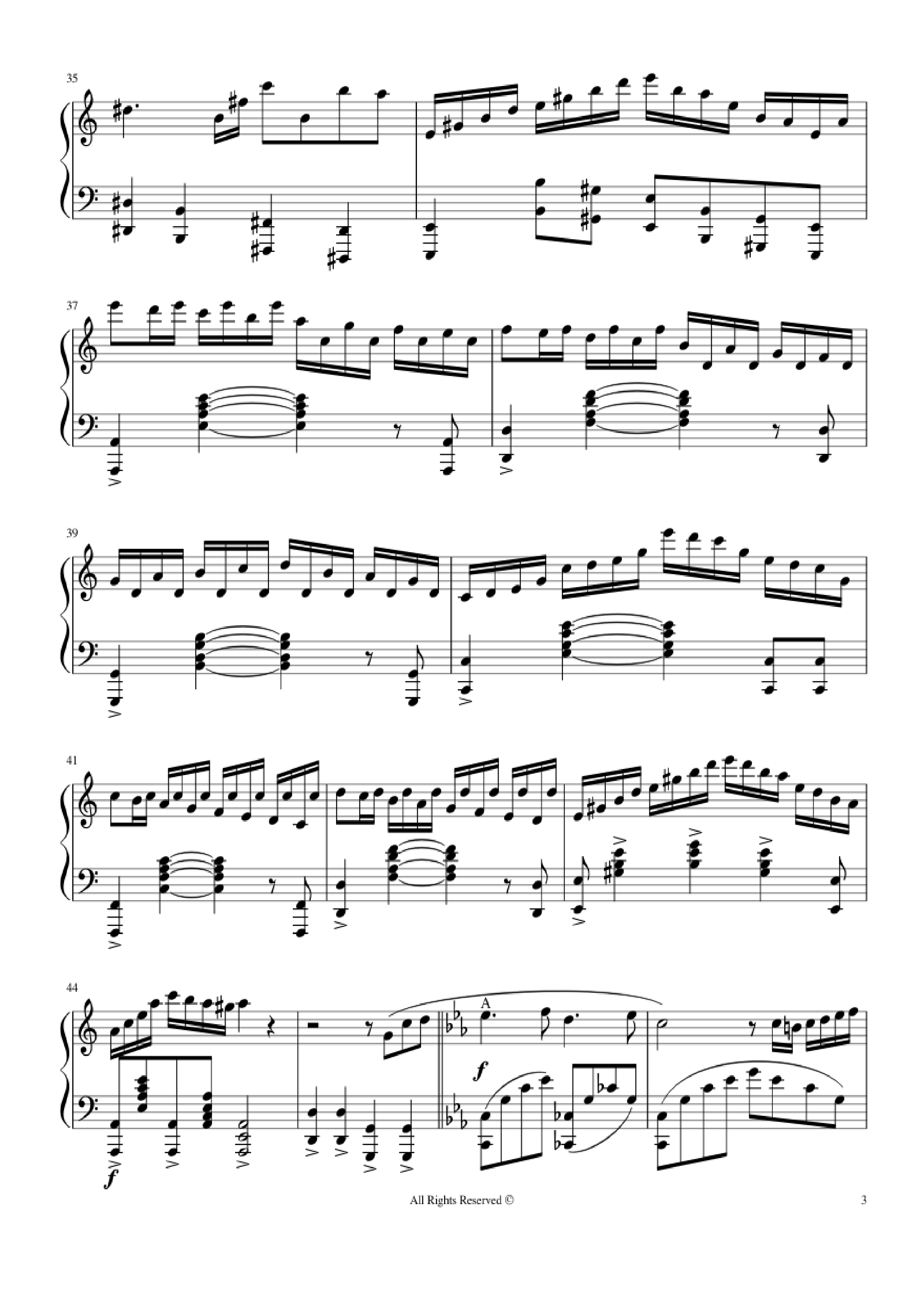 Page 3 of Sheet music PDF Piano Beethoven Virus - BanYa