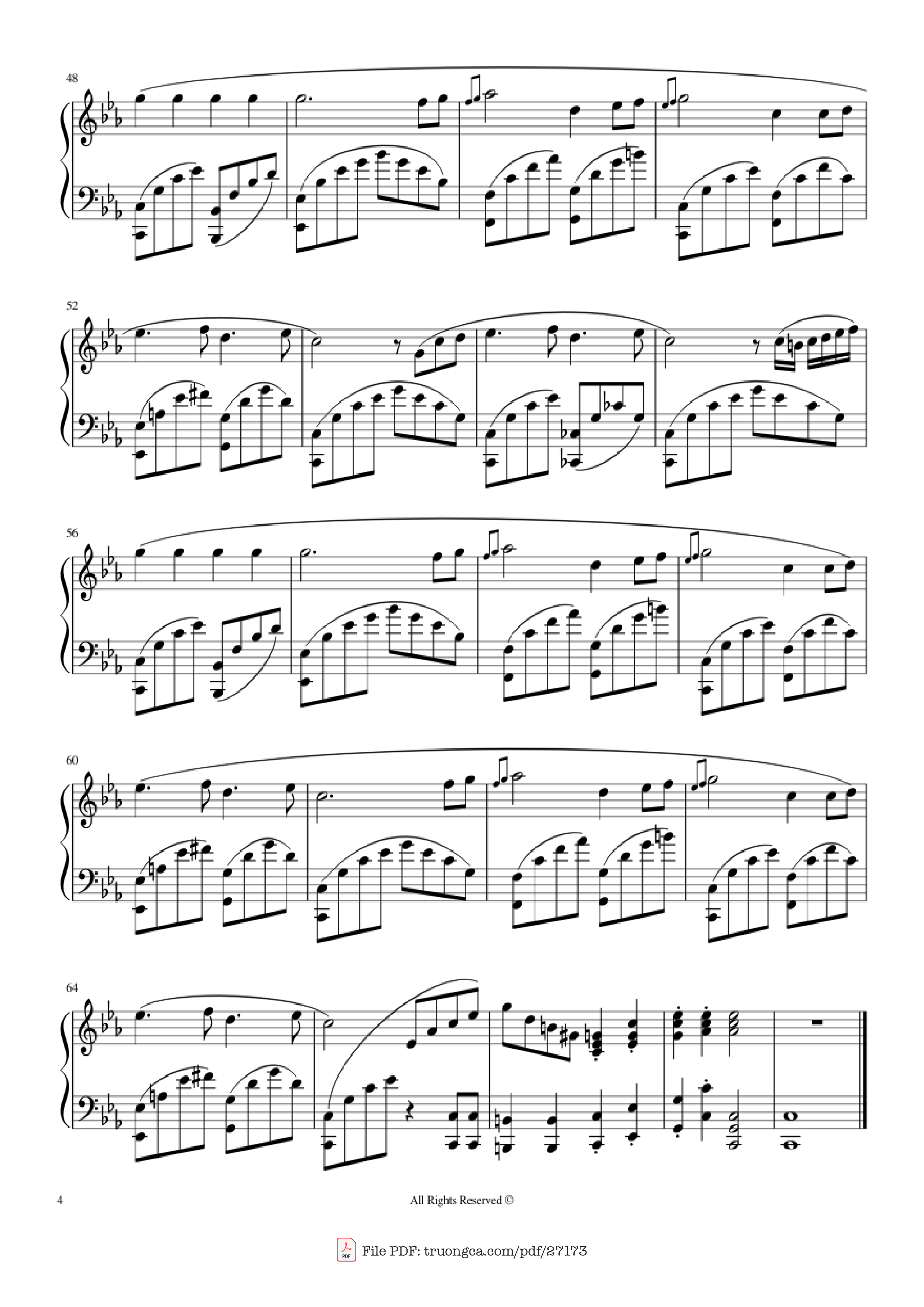 Page 4 of Sheet music PDF Piano Beethoven Virus - BanYa