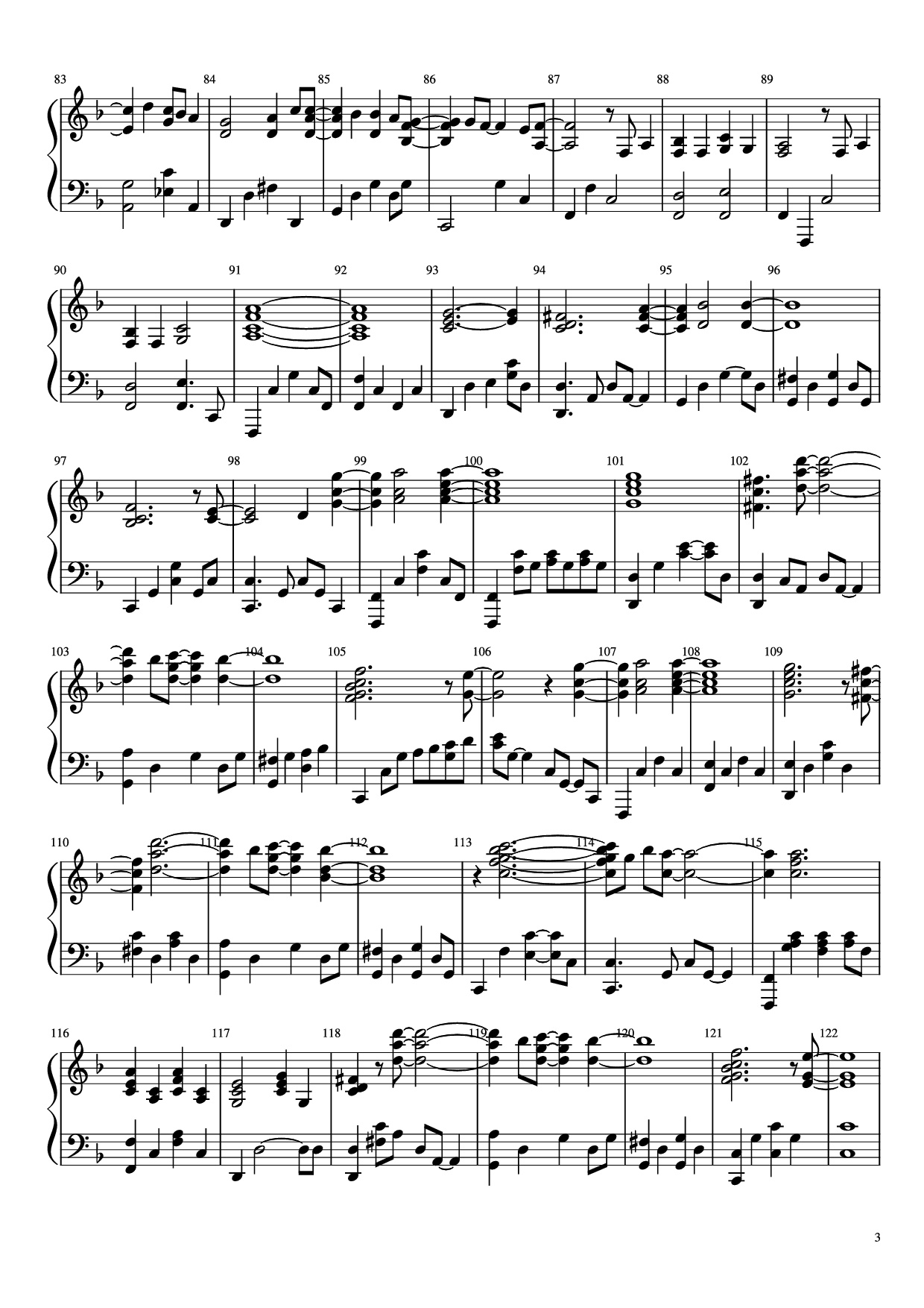 Page 3 of Sheet music PDF Piano Goodbye Marylou Piano - Undefined
