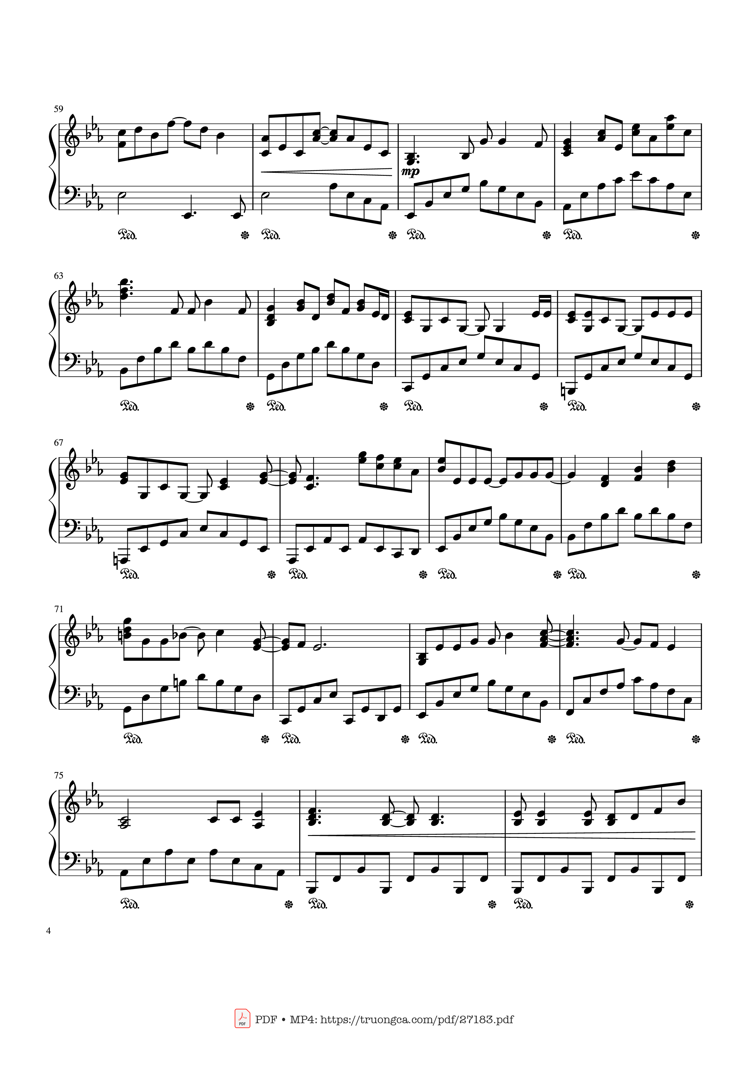 Page 4 of Sheet music PDF YOUR SONG Piano - Written by Elton John and Bernie Taupin