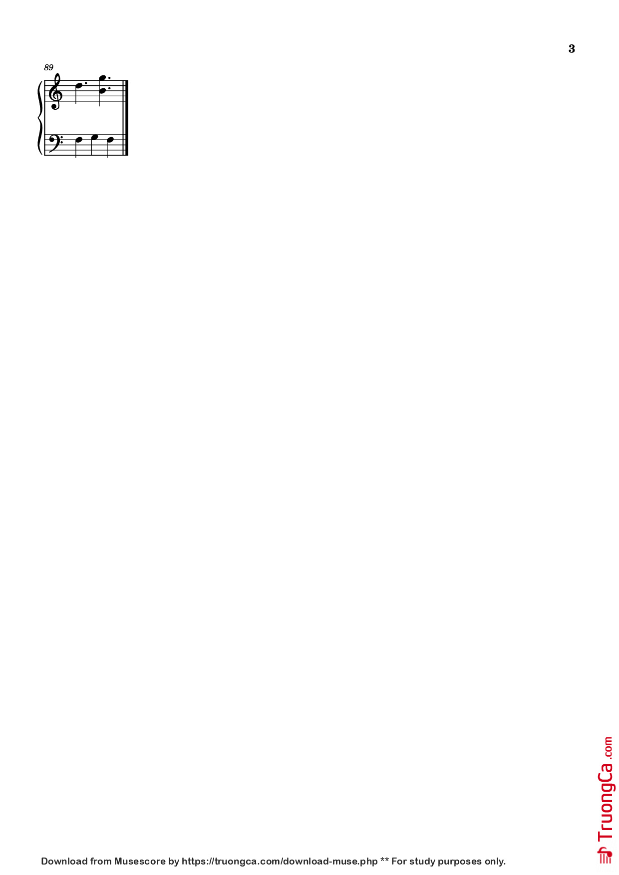 Page 3 of Sheet music PDF Piano A Fragment Of My Soul Piano - Invadable Harmony