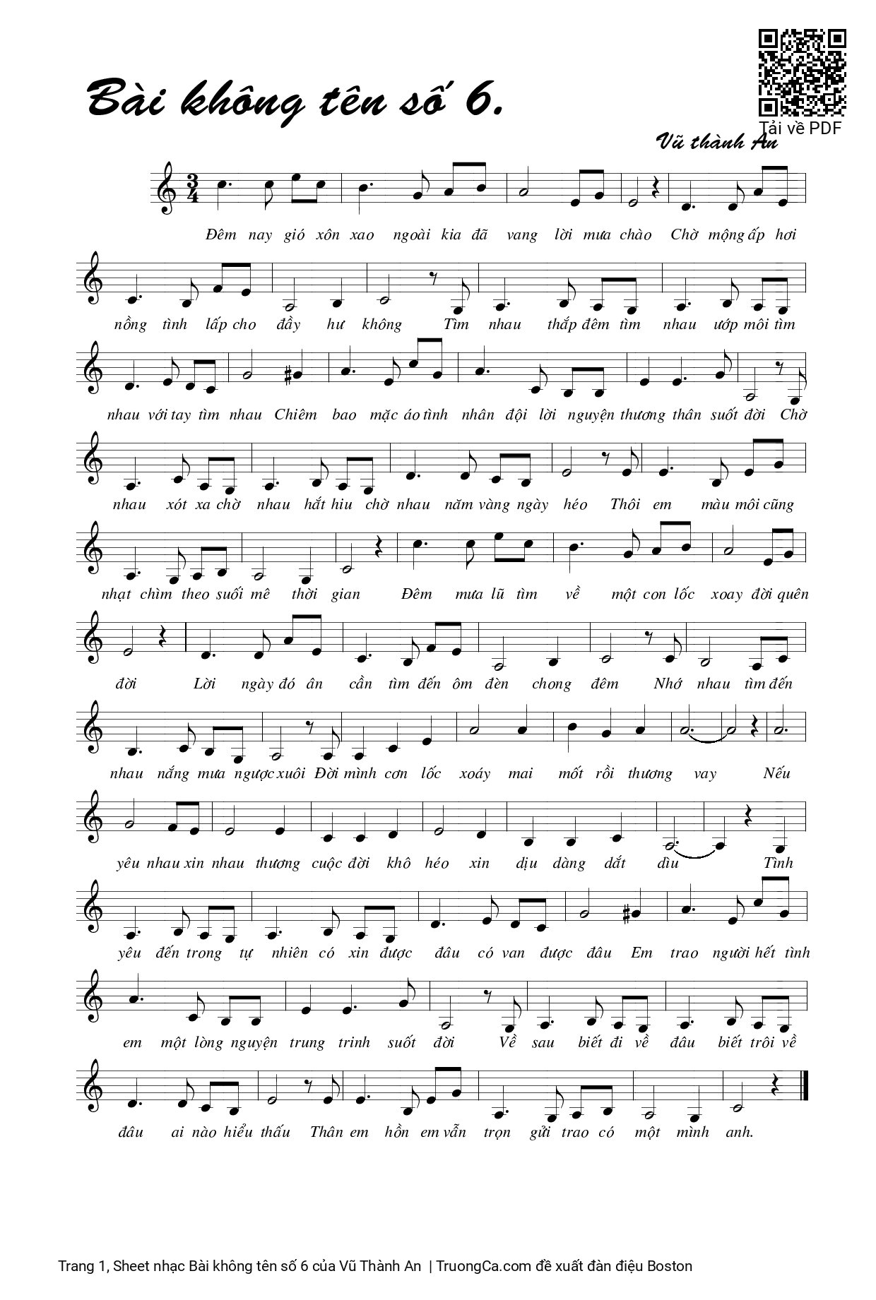 Bài không tên số 6