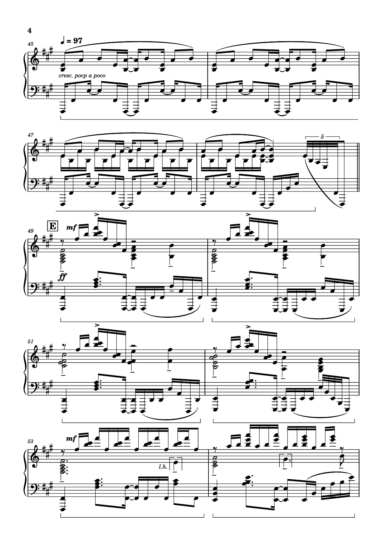 Page 4 of Sheet music PDF Piano Bios Piano - Original Music by Hiroyuki Sawano