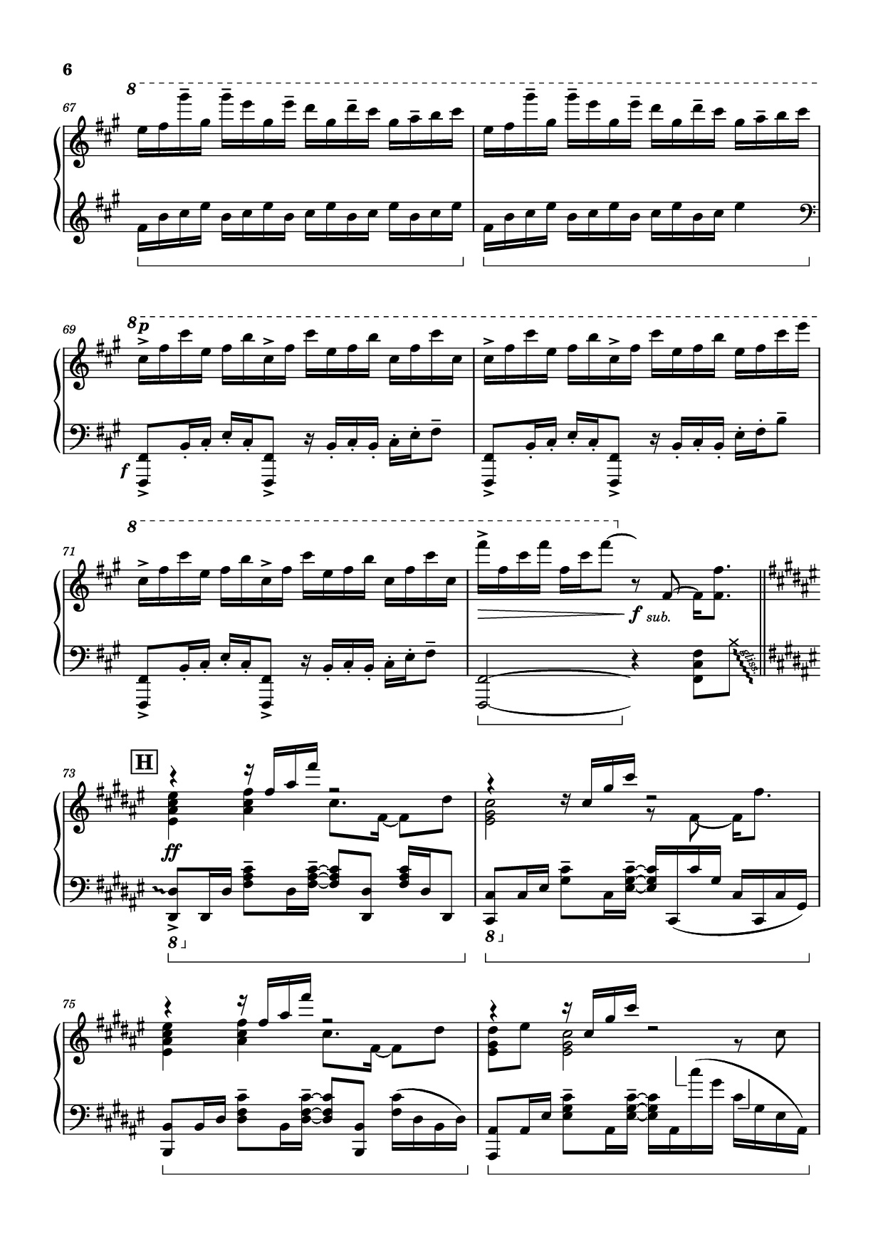 Page 6 of Sheet music PDF Piano Bios Piano - Original Music by Hiroyuki Sawano